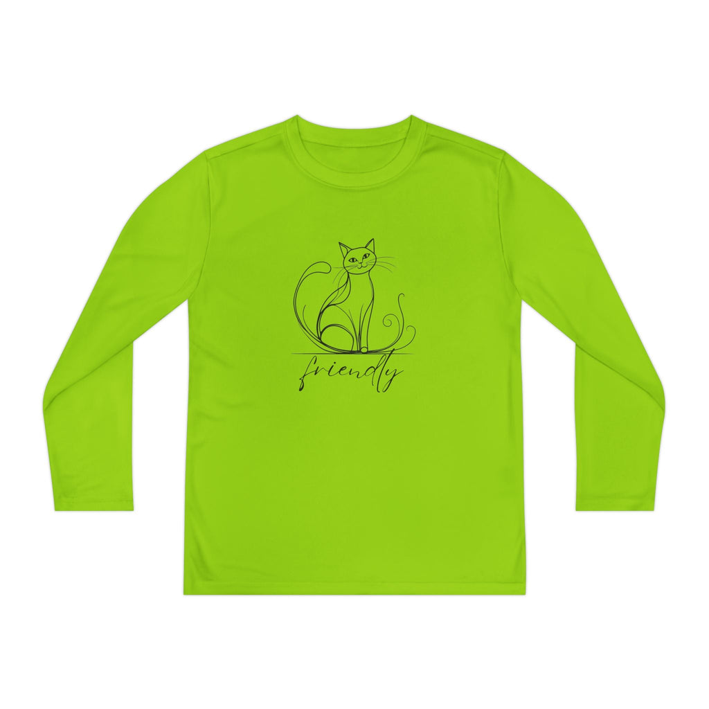 Friendly Cat Youth Long Sleeve Tee - Clothing, Kids & Infants - EpiAl's Shop
