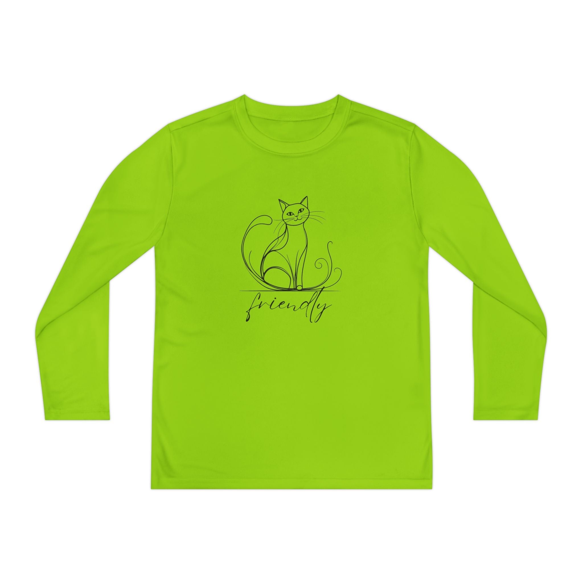 Friendly Cat Youth Long Sleeve Tee - Clothing, Kids & Infants - EpiAl's Shop