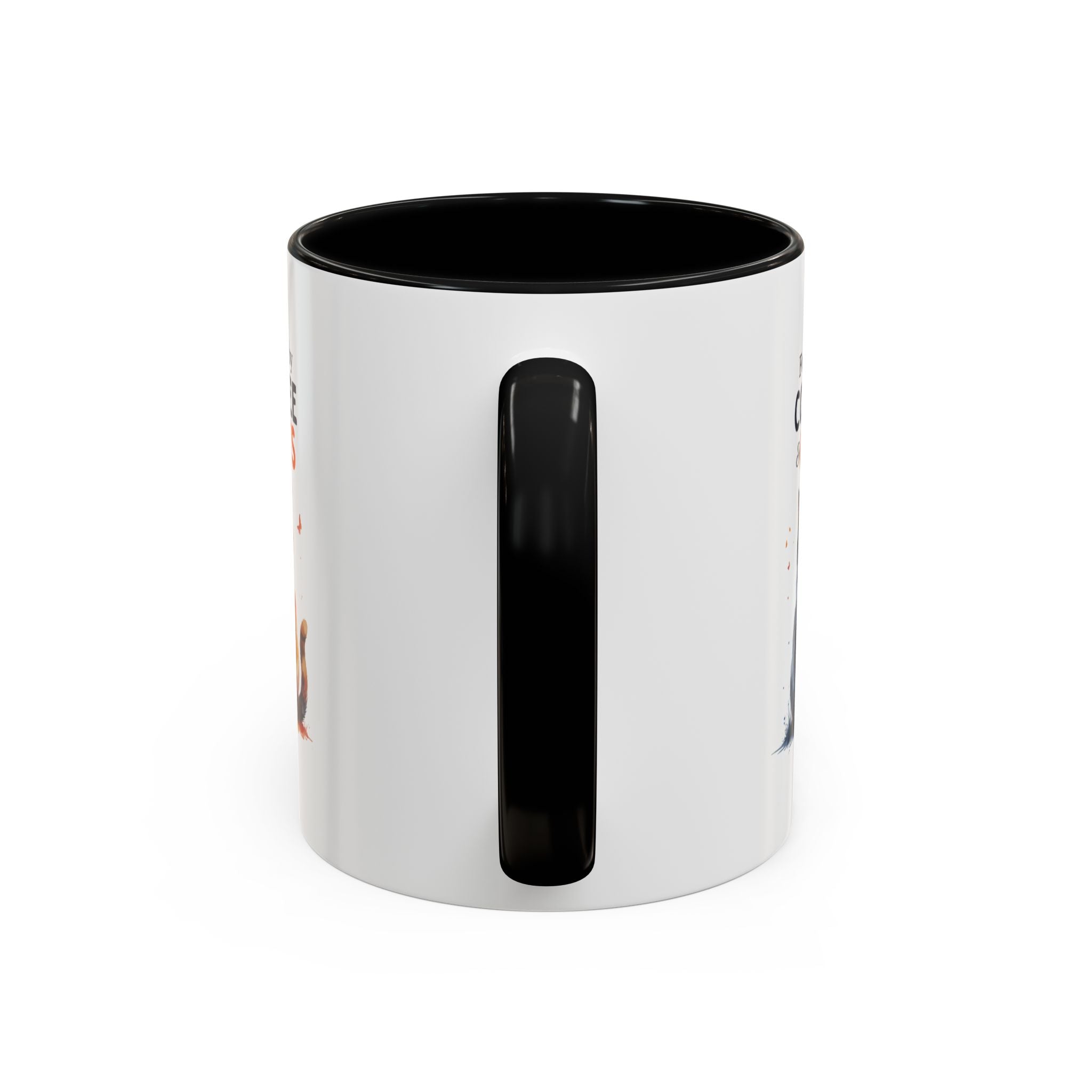 Fueled by Coffee & Cats Accent Mug - Drinkware, Coffee Mugs - EpiAl's Shop
