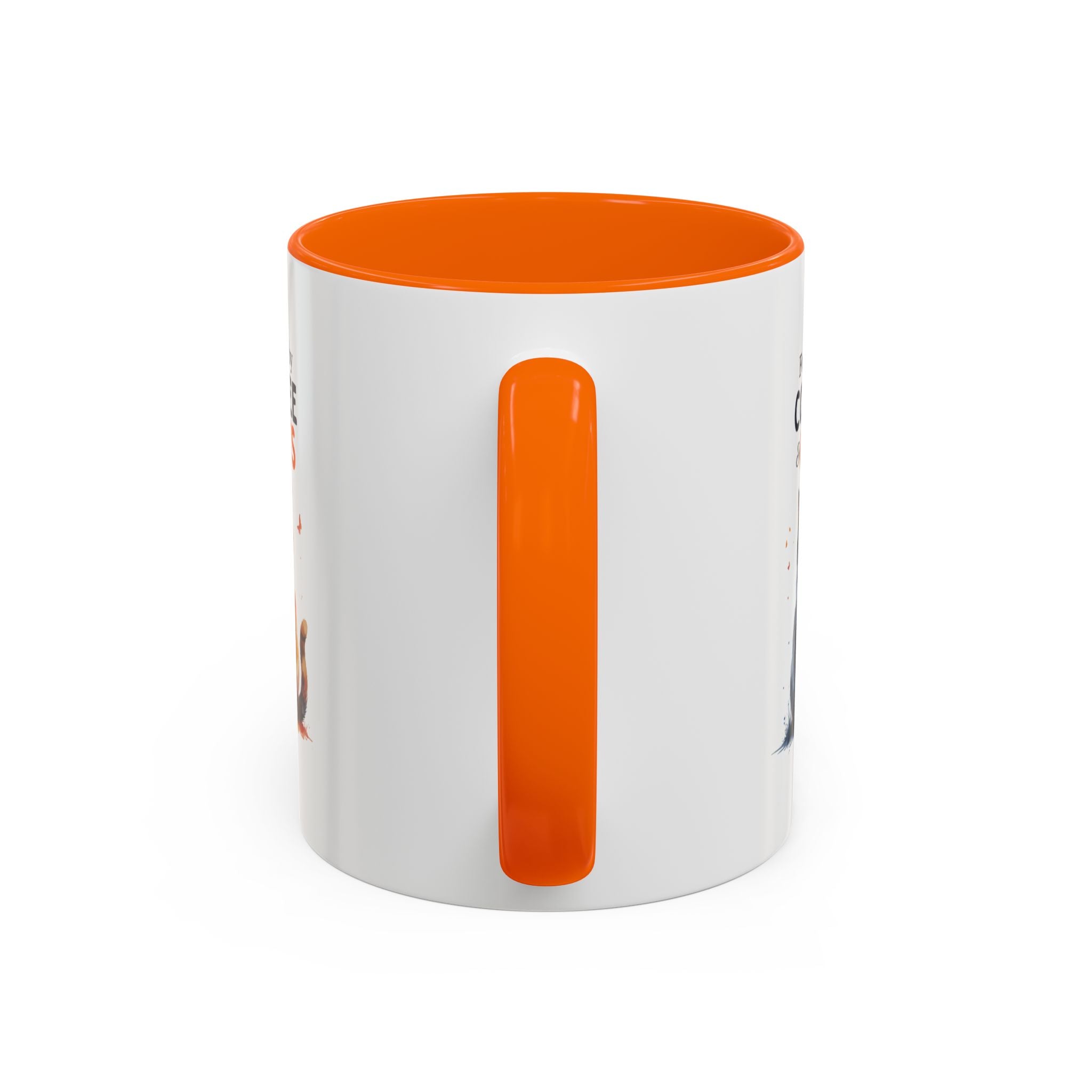 Fueled by Coffee & Cats Accent Mug - Drinkware, Coffee Mugs - EpiAl's Shop