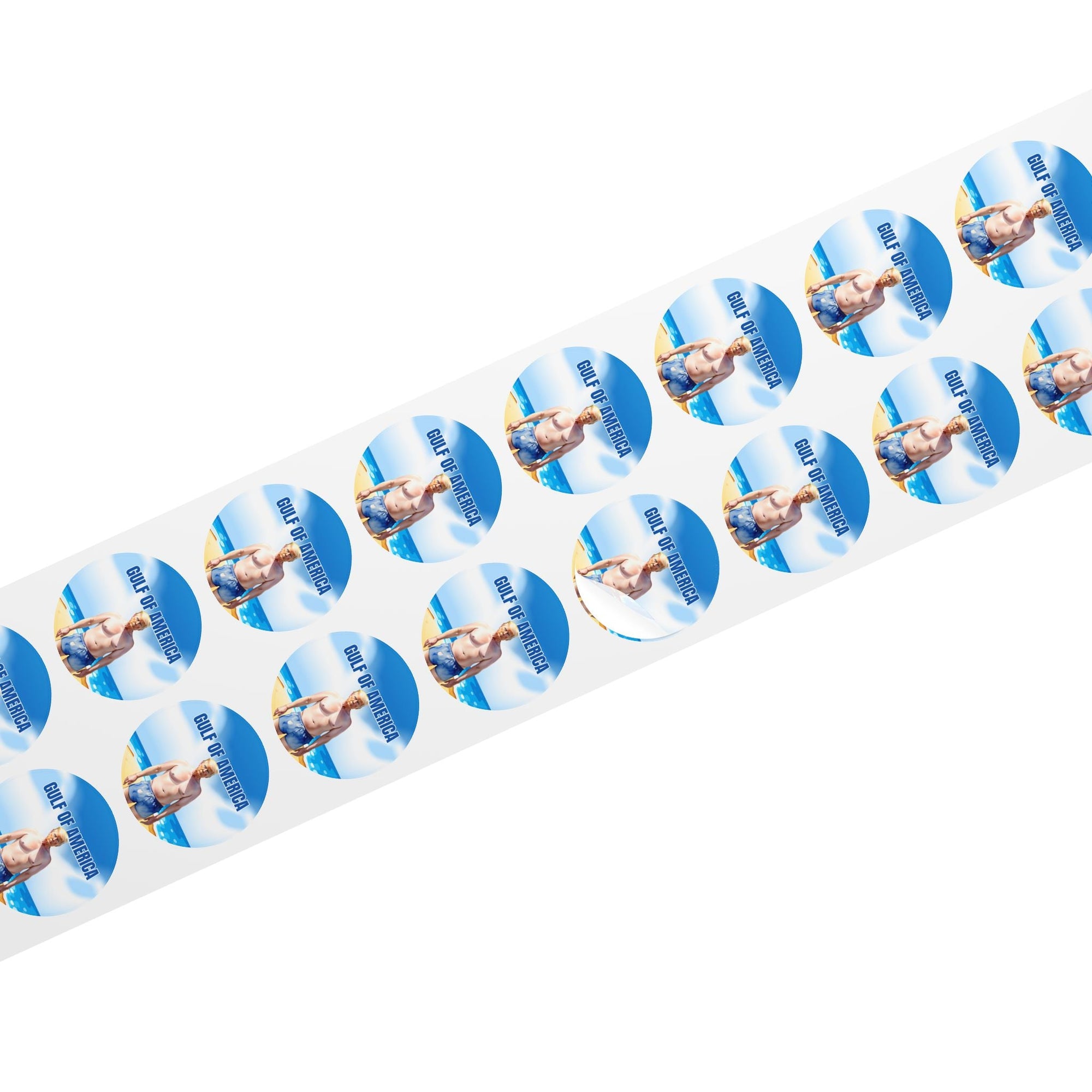 Fun American Gulf Sticker Roll - Beach Summer - Paper Products, Stickers - EpiAl's Shop