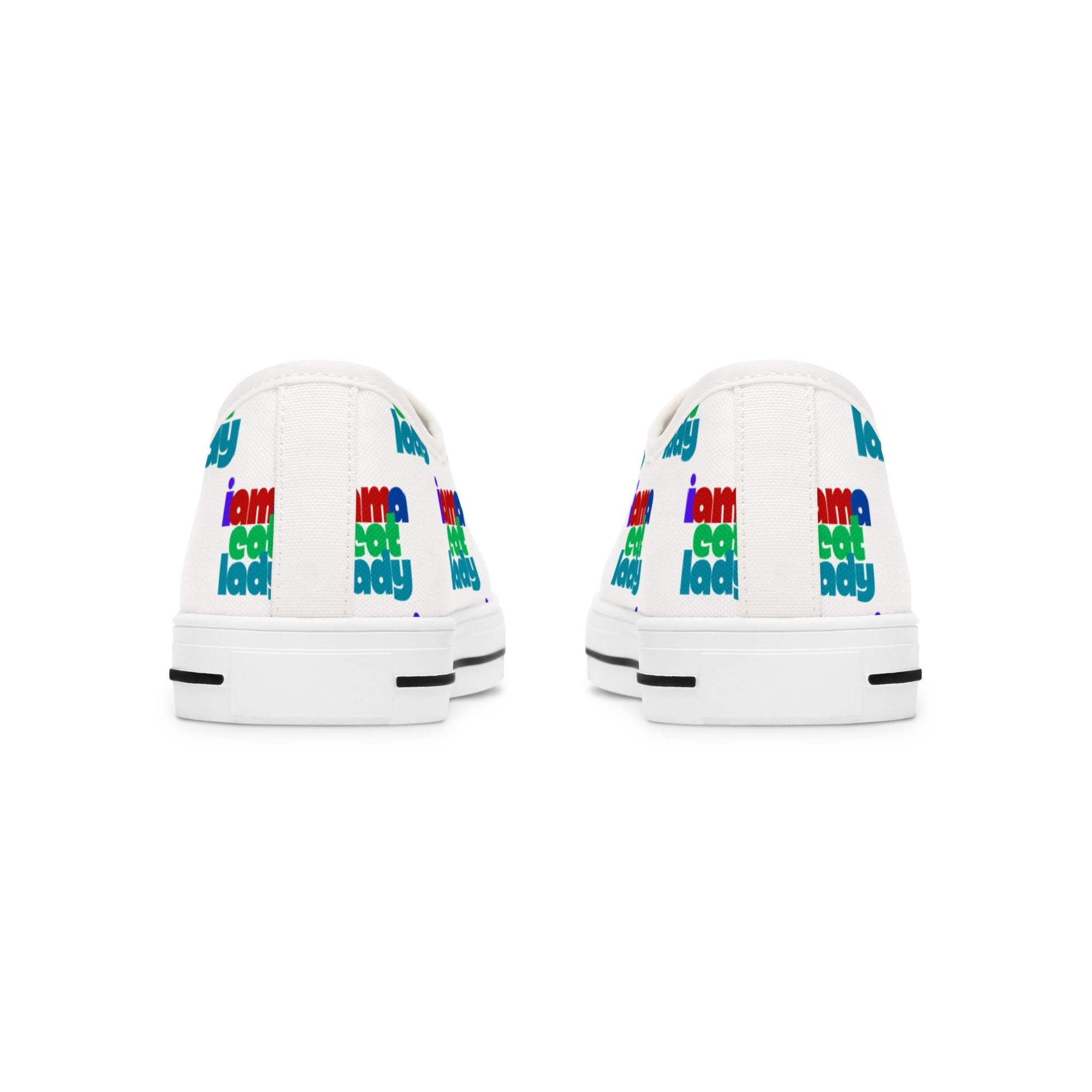 Fun Cat Lady Women's Low Top Sneakers - Shoes & Sneakers - EpiAl's Shop
