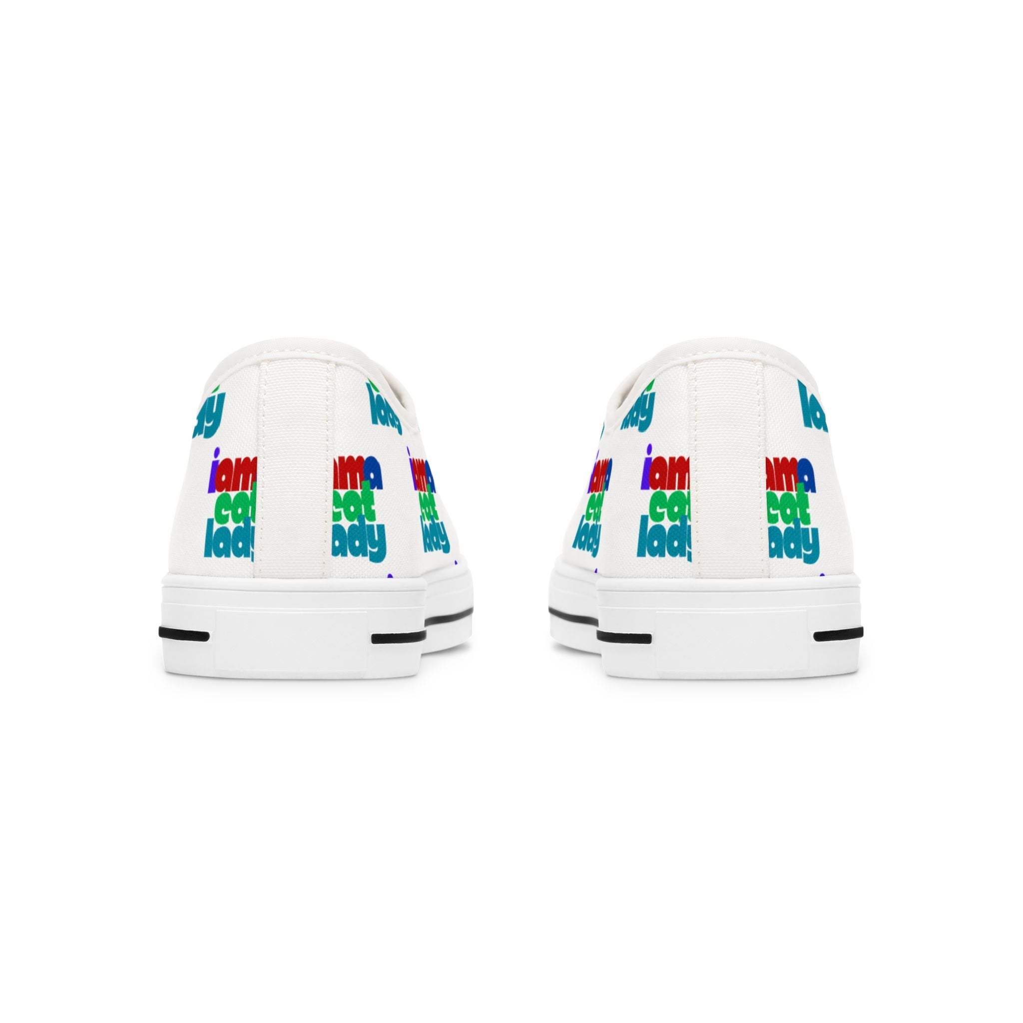 Fun Cat Lady Women's Low Top Sneakers - Shoes & Sneakers - EpiAl's Shop