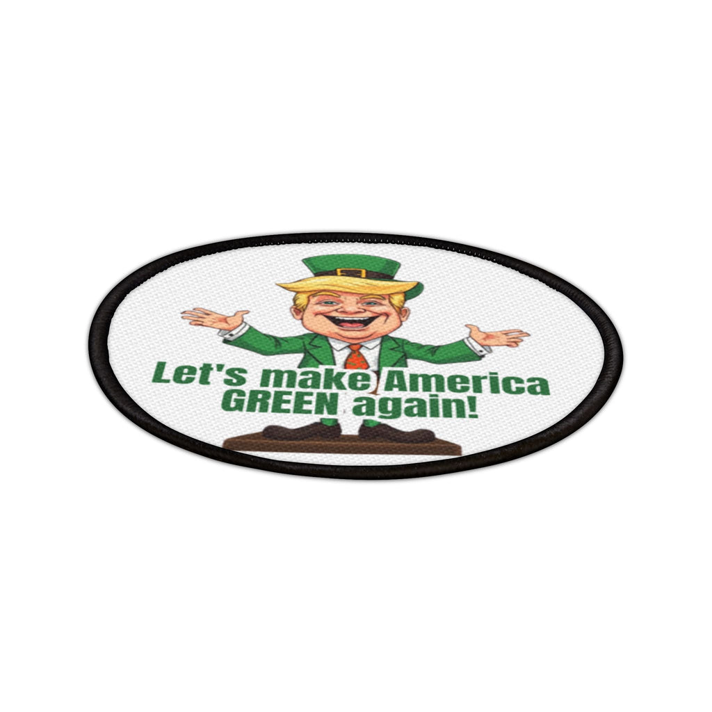 Fun Iron - On Patches - 'Let's Make America GREEN Again!' for St. Patrick's Day - Clothing, Iron On Patches - EpiAl's Shop