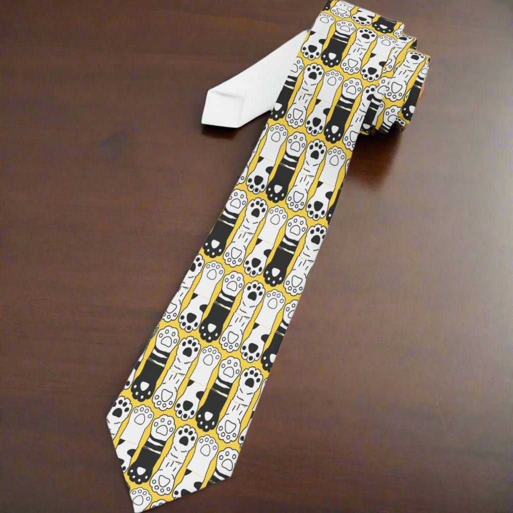 Funky Paws Stylish Necktie - Fun Design - Clothing, Neckties - EpiAl's Shop