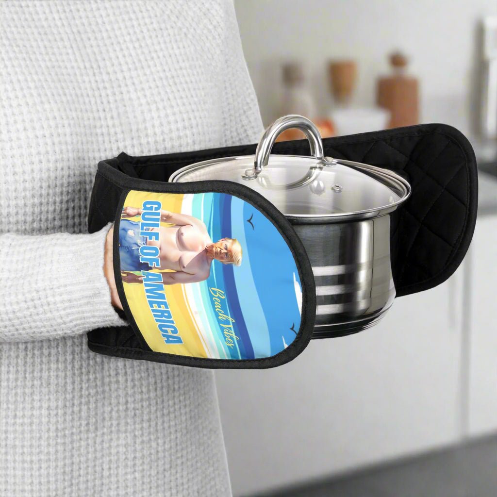 Funny American Gulf BBQ Oven Mitts - Perfect for Grilling Lovers - Accessories, Kitchen, Oven Mitts - EpiAl's Shop