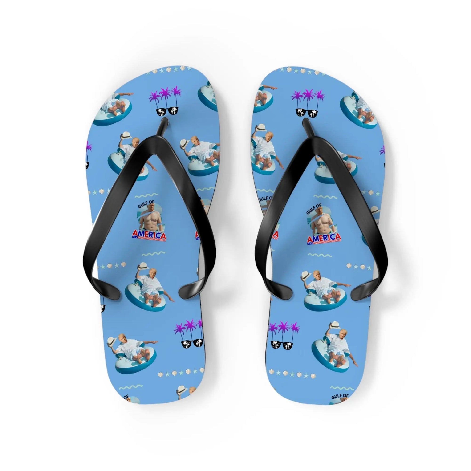 Funny American Gulf Summer Flip Flops for Beach Lovers - Shoes & Sneakers - EpiAl's Shop
