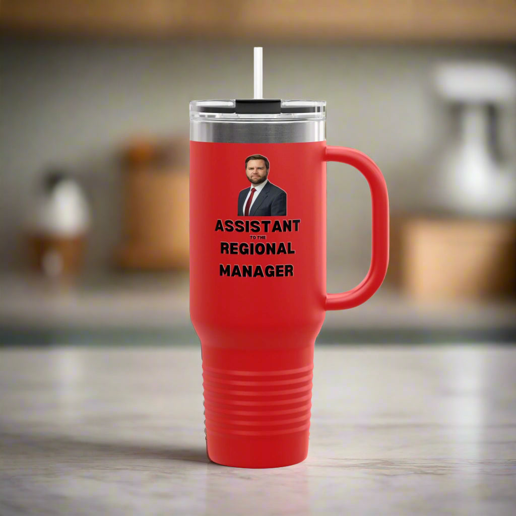 Funny Assistant to the Regional Manager Travel Mug - 40oz Insulated Drinkware - Drinkware, Travel Mugs - EpiAl's Shop