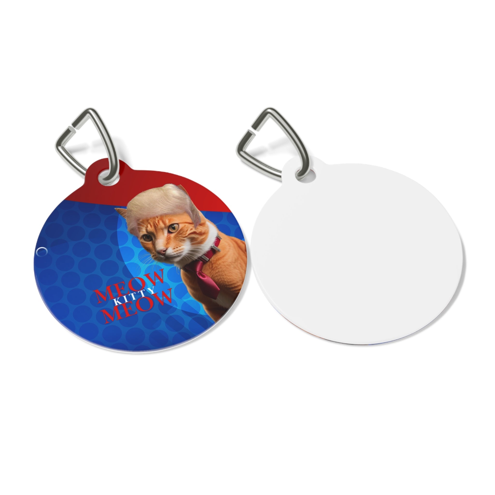Funny Cat Pet Tag - 'Meow Kitty Meow' Personalized ID Tag for Cats - Pet Supplies - EpiAl's Shop