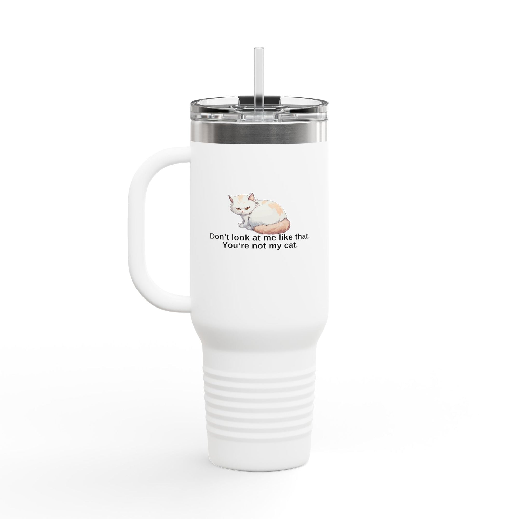 Funny Insulated Travel Mug - 40oz Cat Humor - Drinkware, Travel Mugs - EpiAl's Shop