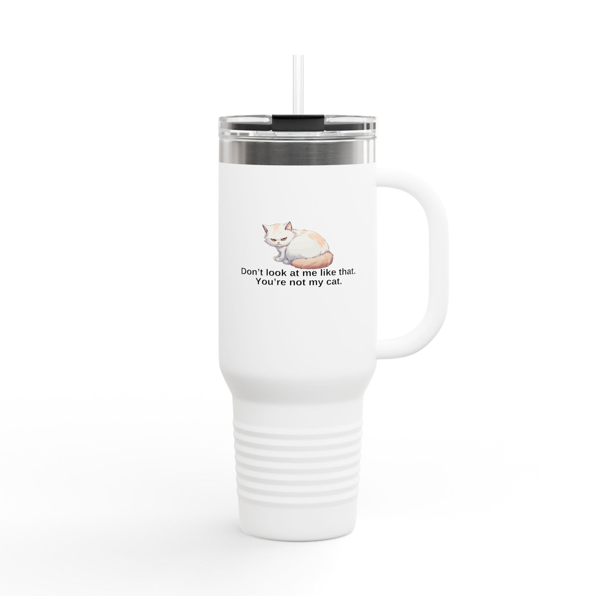 Funny Insulated Travel Mug - 40oz Cat Humor - Drinkware, Travel Mugs - EpiAl's Shop