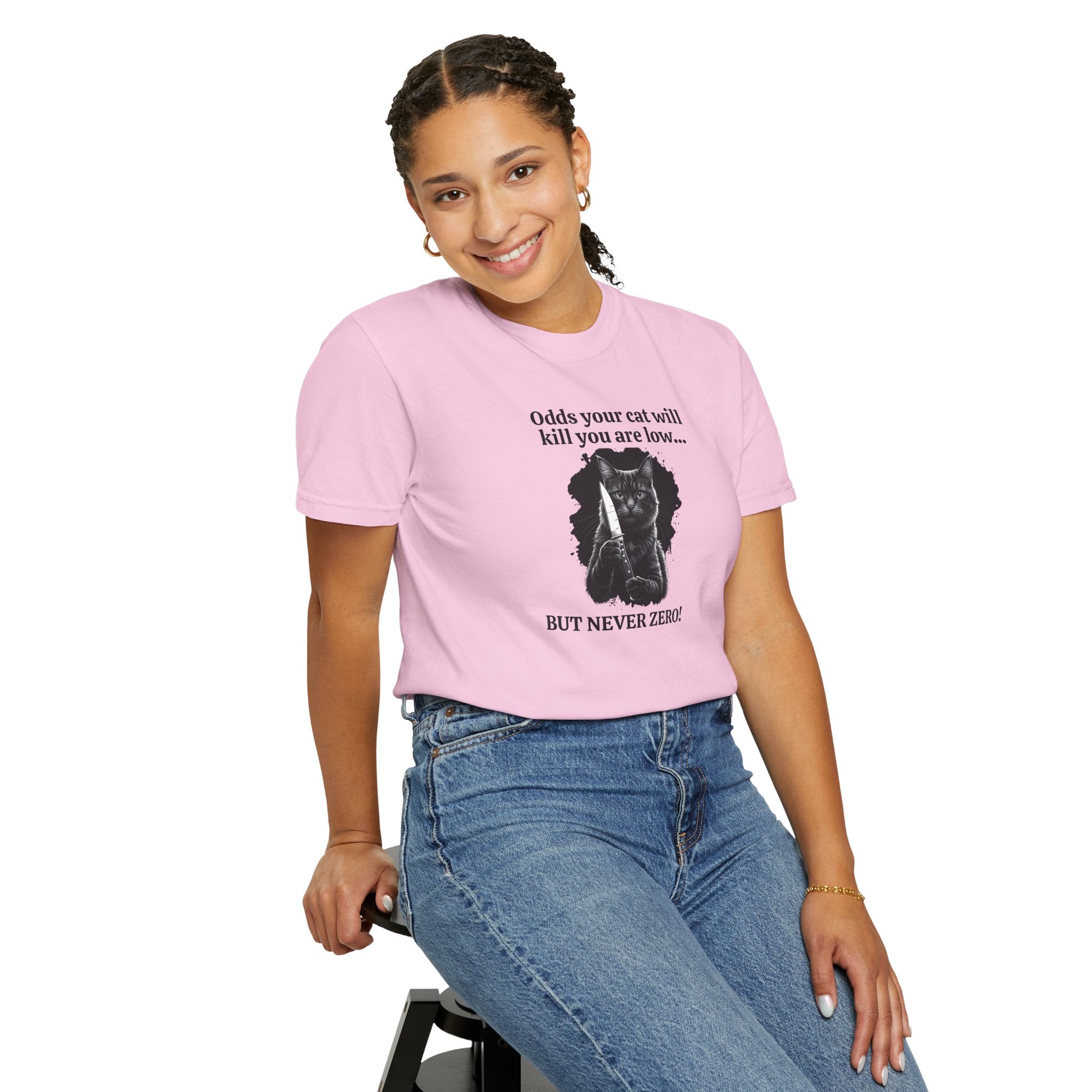 Funny Killer Cat Graphic Tee - Clothing, T-shirts - EpiAl's Shop