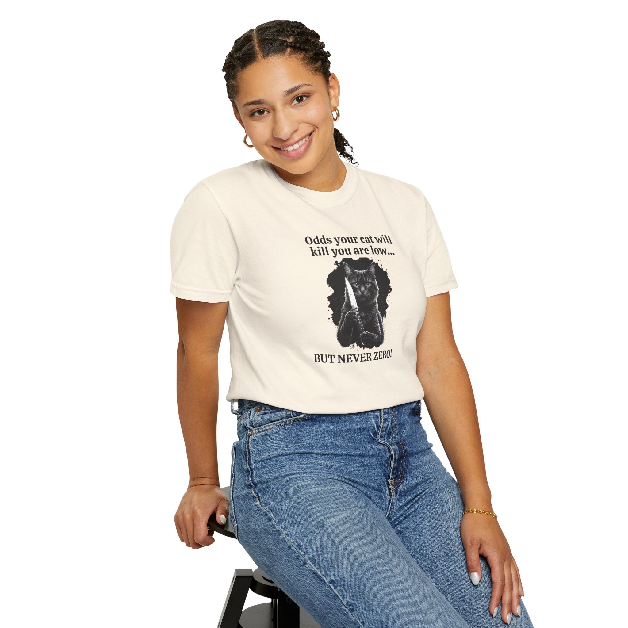 Funny Killer Cat Graphic Tee - Clothing, T-shirts - EpiAl's Shop