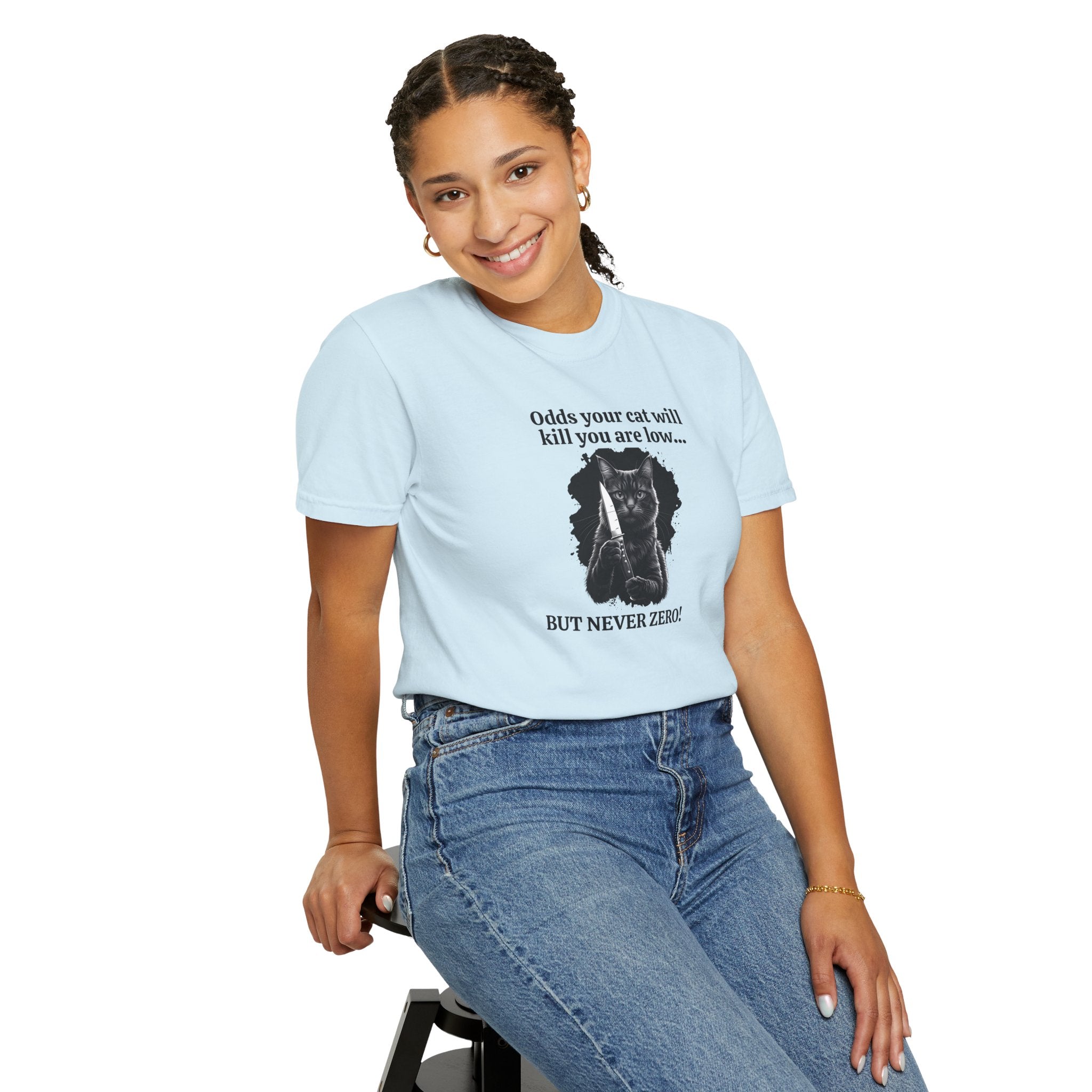 Funny Killer Cat Graphic Tee - Clothing, T-shirts - EpiAl's Shop