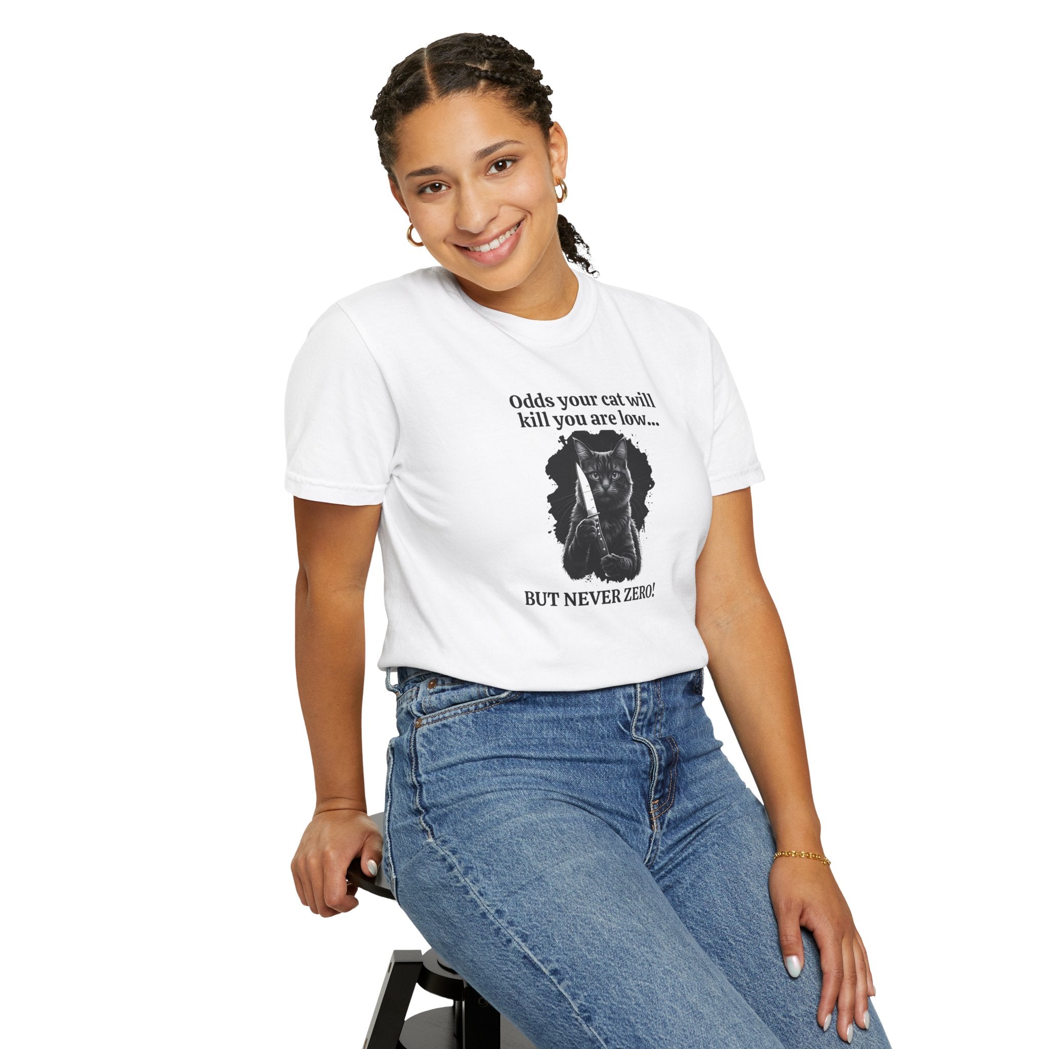 Funny Killer Cat Graphic Tee - Clothing, T-shirts - EpiAl's Shop