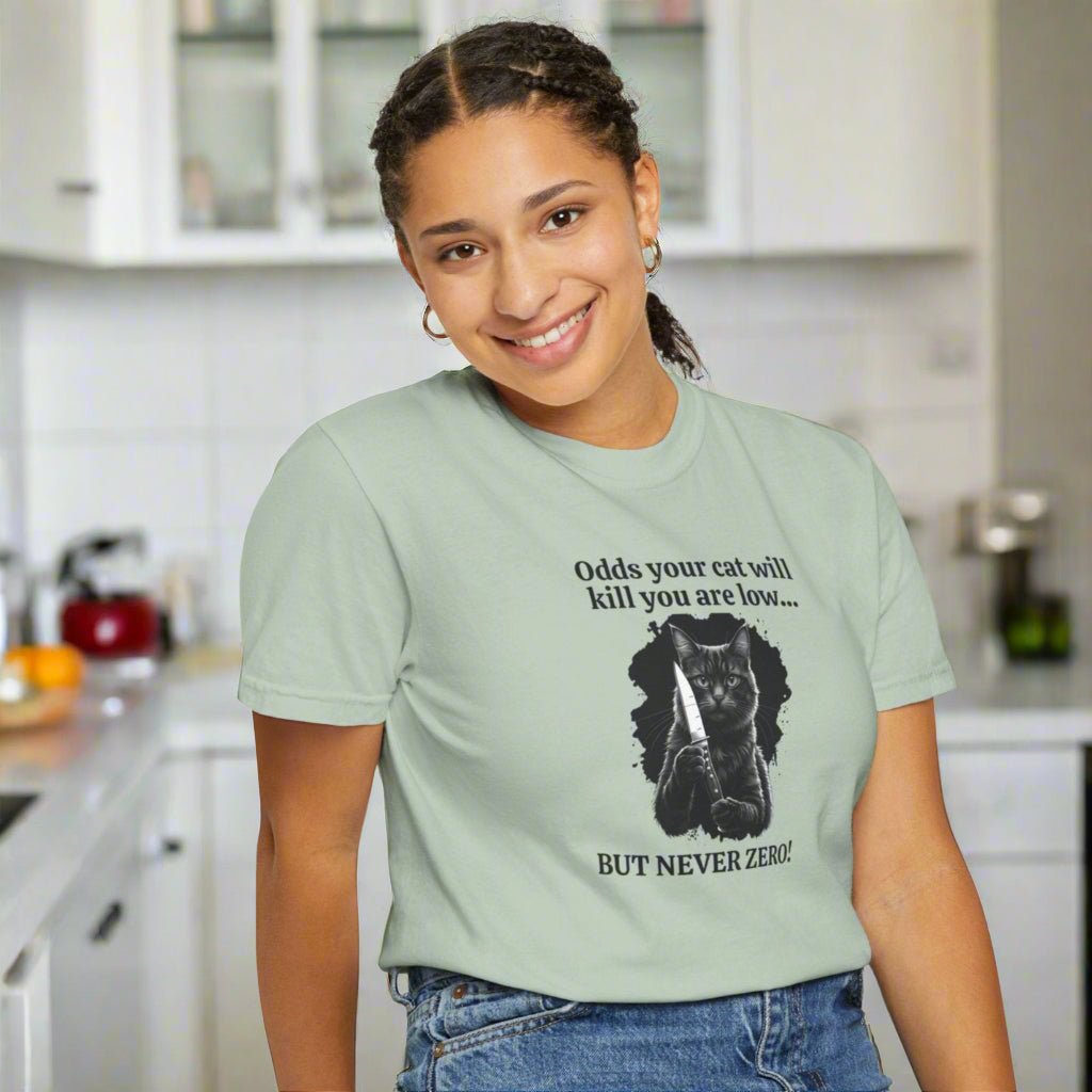 Funny Killer Cat Graphic Tee - Clothing, T-shirts - EpiAl's Shop