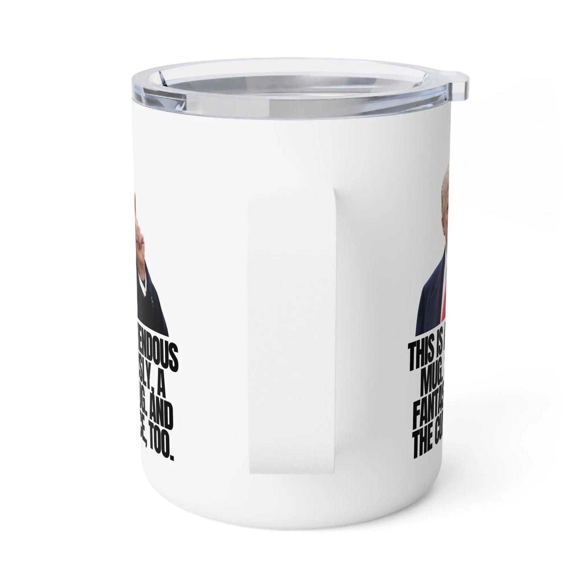 Funny Trump Humor Insulated Coffee Mug - 10oz - Drinkware, Coffee Mugs - EpiAl's Shop