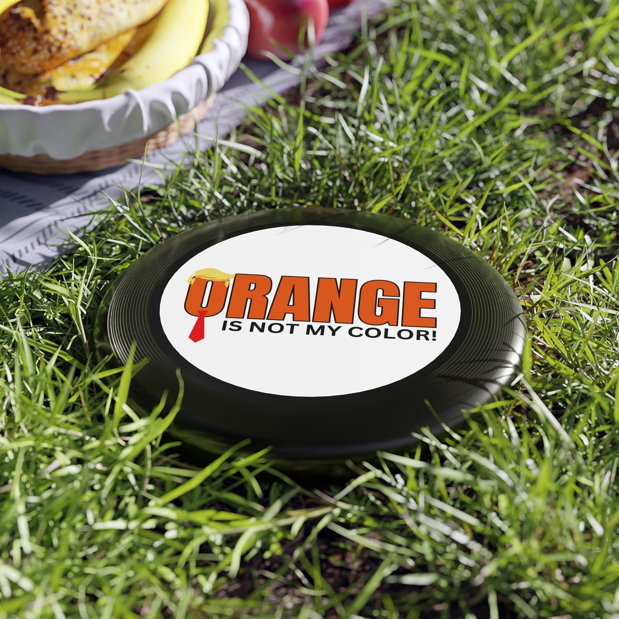 Funny Wham - O Frisbee - 'Orange is Not My Color!' - Perfect for Outdoor Fun and Events - Toys & Games, Flying Disc - EpiAl's Shop