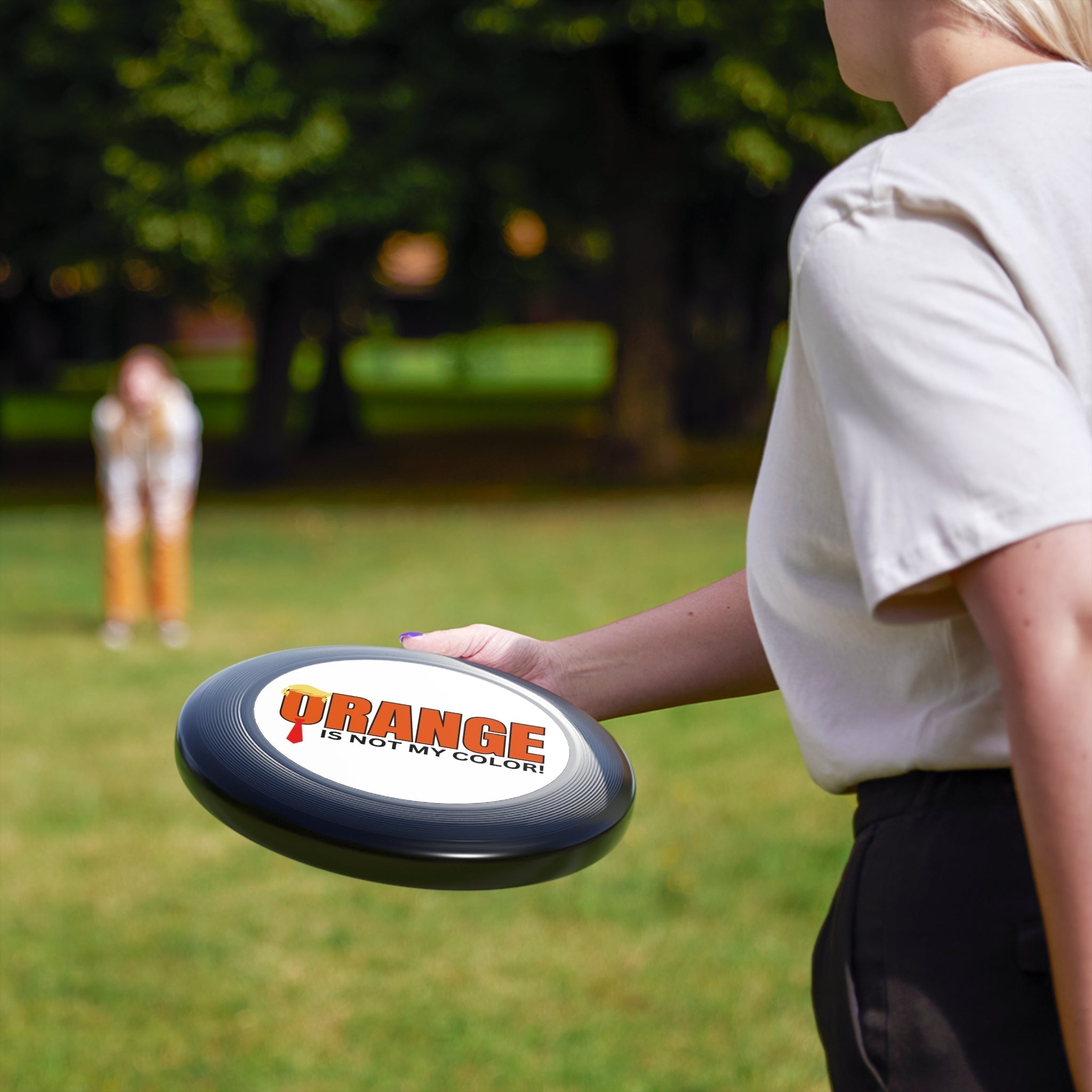 Funny Wham - O Frisbee - 'Orange is Not My Color!' - Perfect for Outdoor Fun and Events - Toys & Games, Flying Disc - EpiAl's Shop