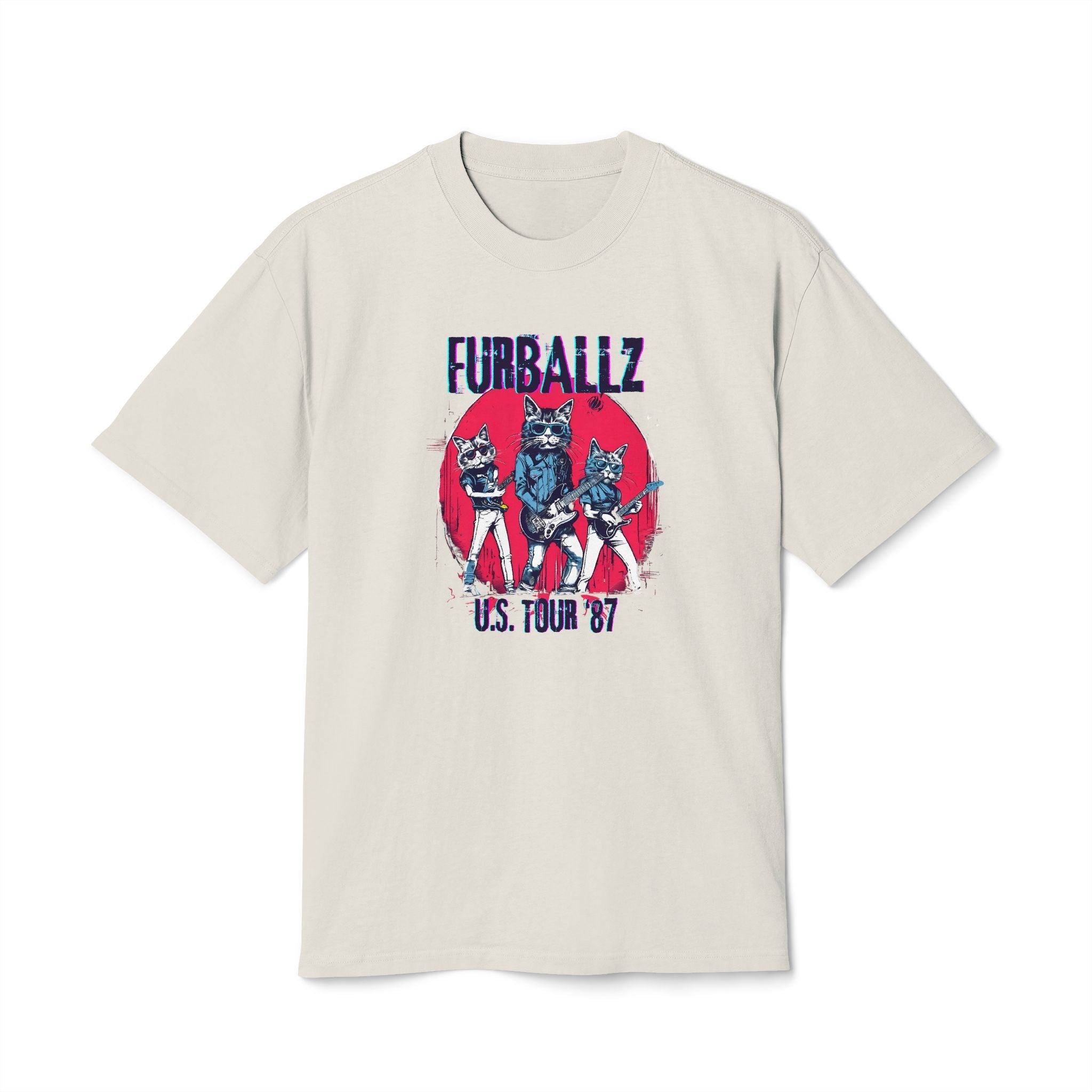 Furrballz Vintage 80s Style Graphic Band Tee - Clothing, T-shirts - EpiAl's Shop