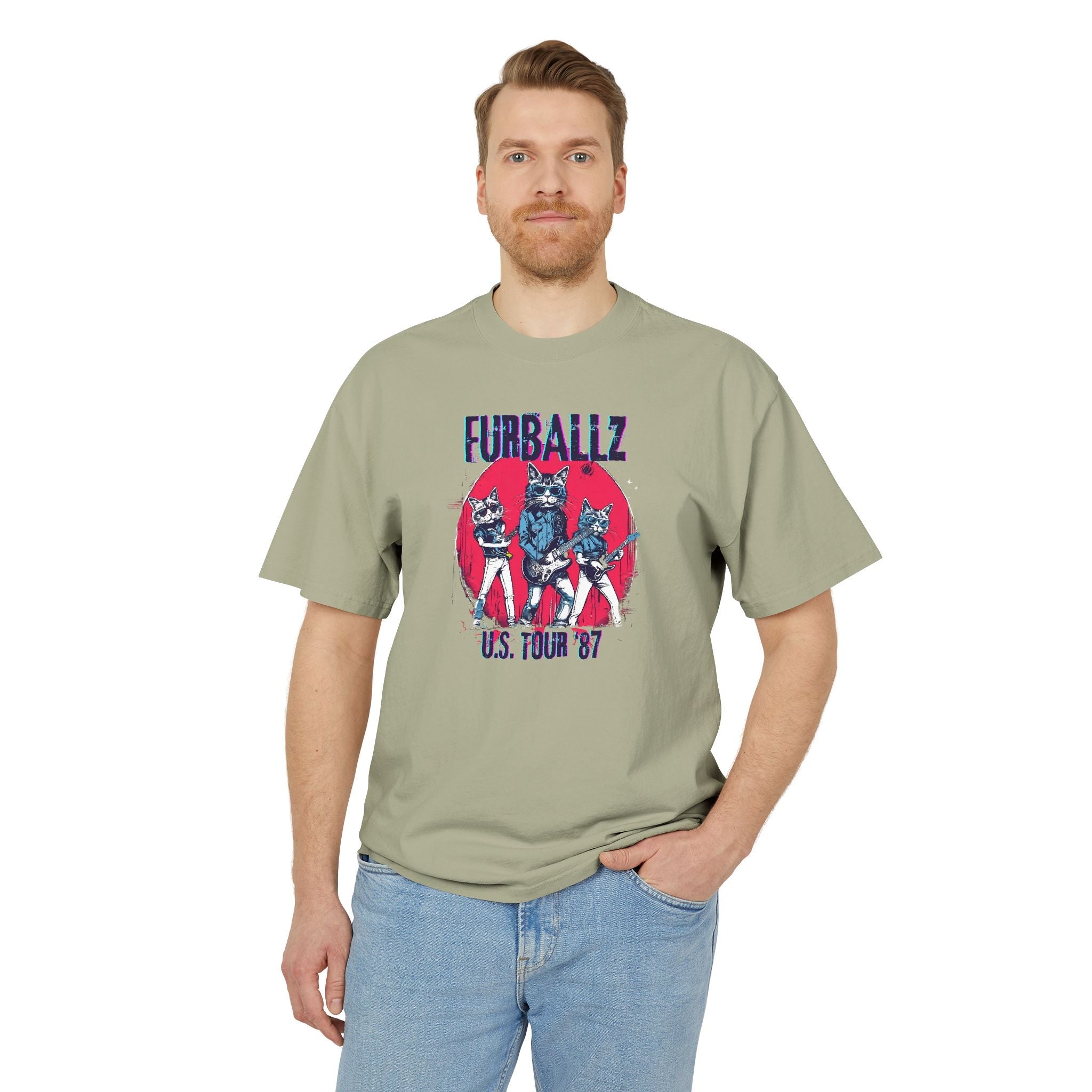 Furrballz Vintage 80s Style Graphic Band Tee - Clothing, T-shirts - EpiAl's Shop