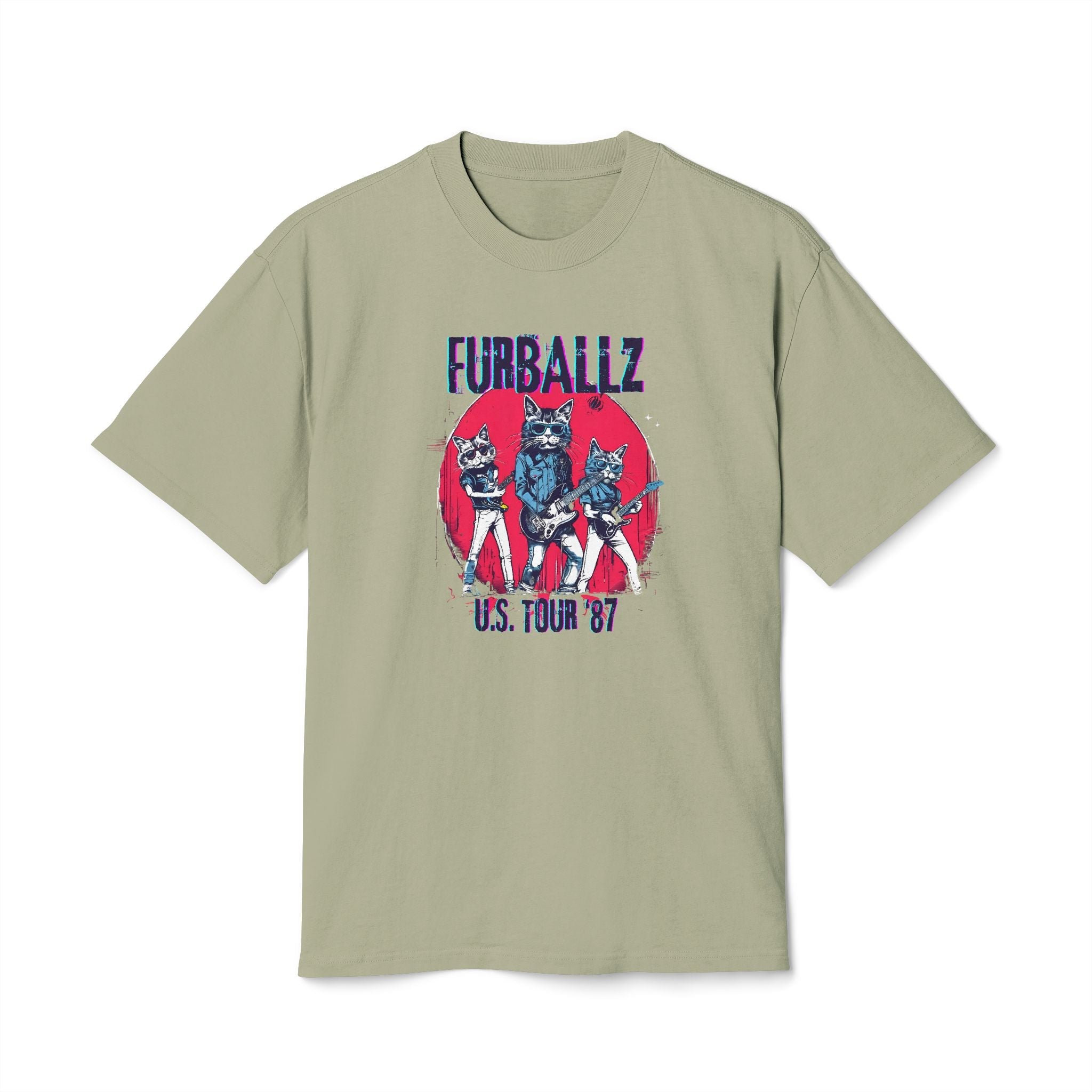 Furrballz Vintage 80s Style Graphic Band Tee - Clothing, T-shirts - EpiAl's Shop