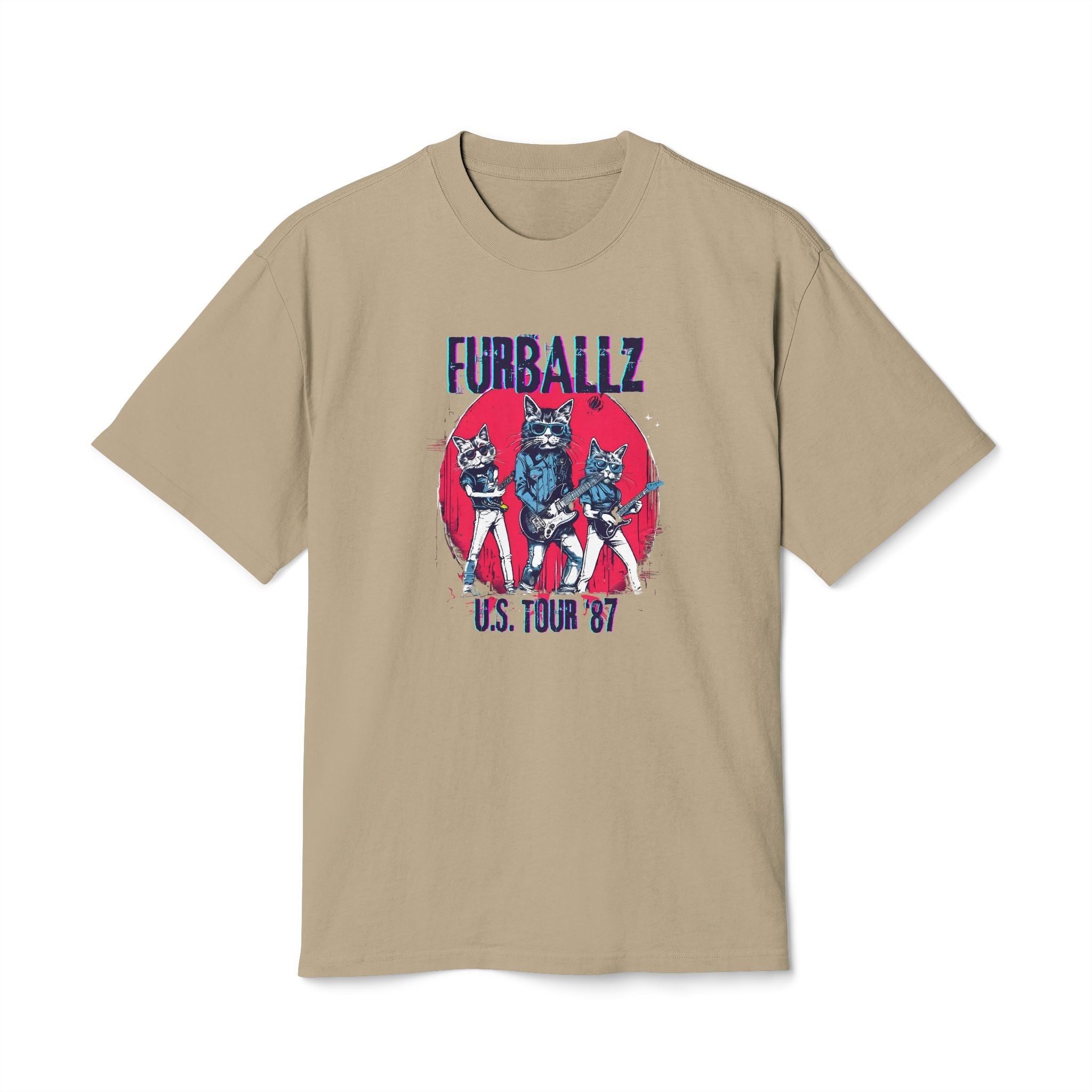Furrballz Vintage 80s Style Graphic Band Tee - Clothing, T-shirts - EpiAl's Shop