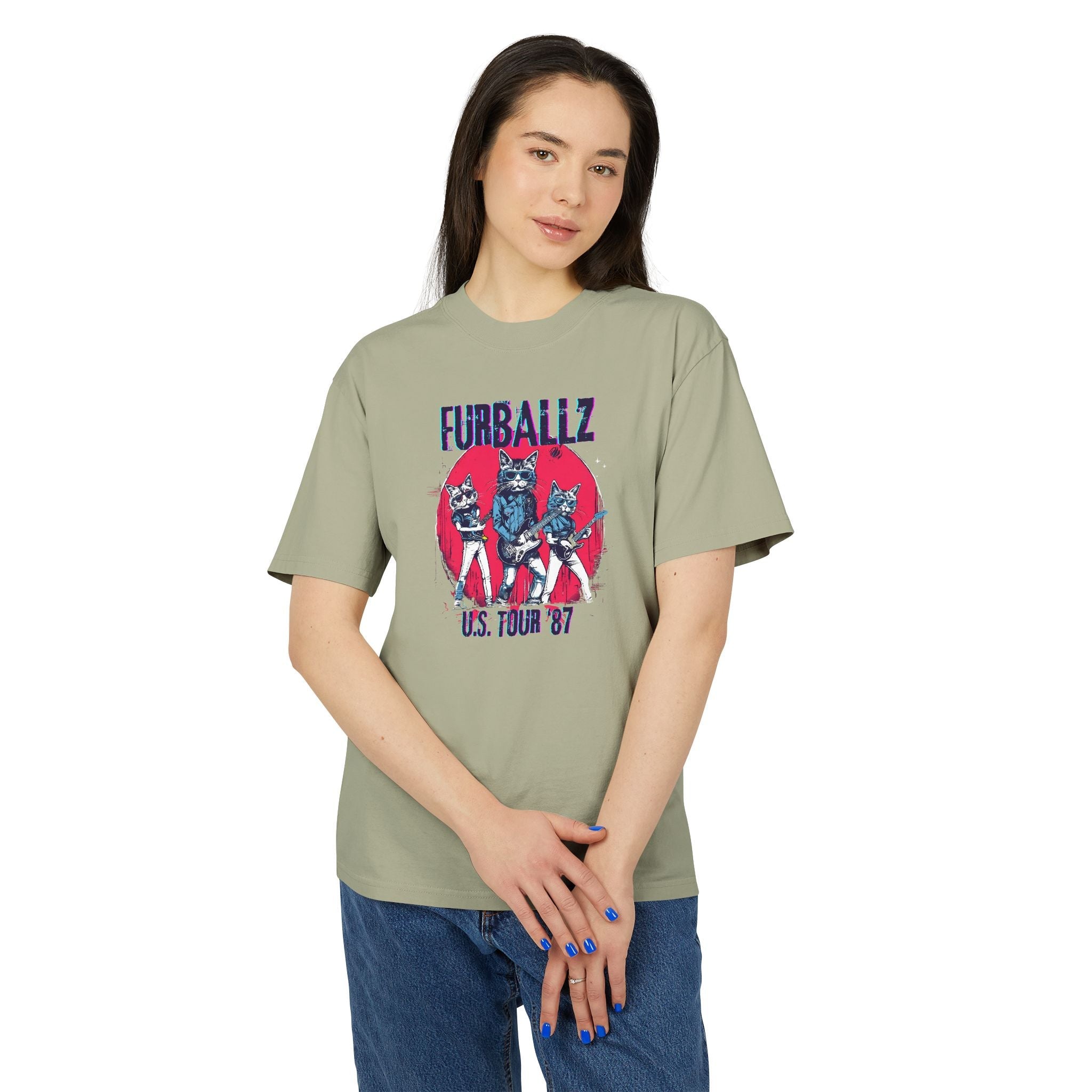 Furrballz Vintage 80s Style Graphic Band Tee - Clothing, T-shirts - EpiAl's Shop