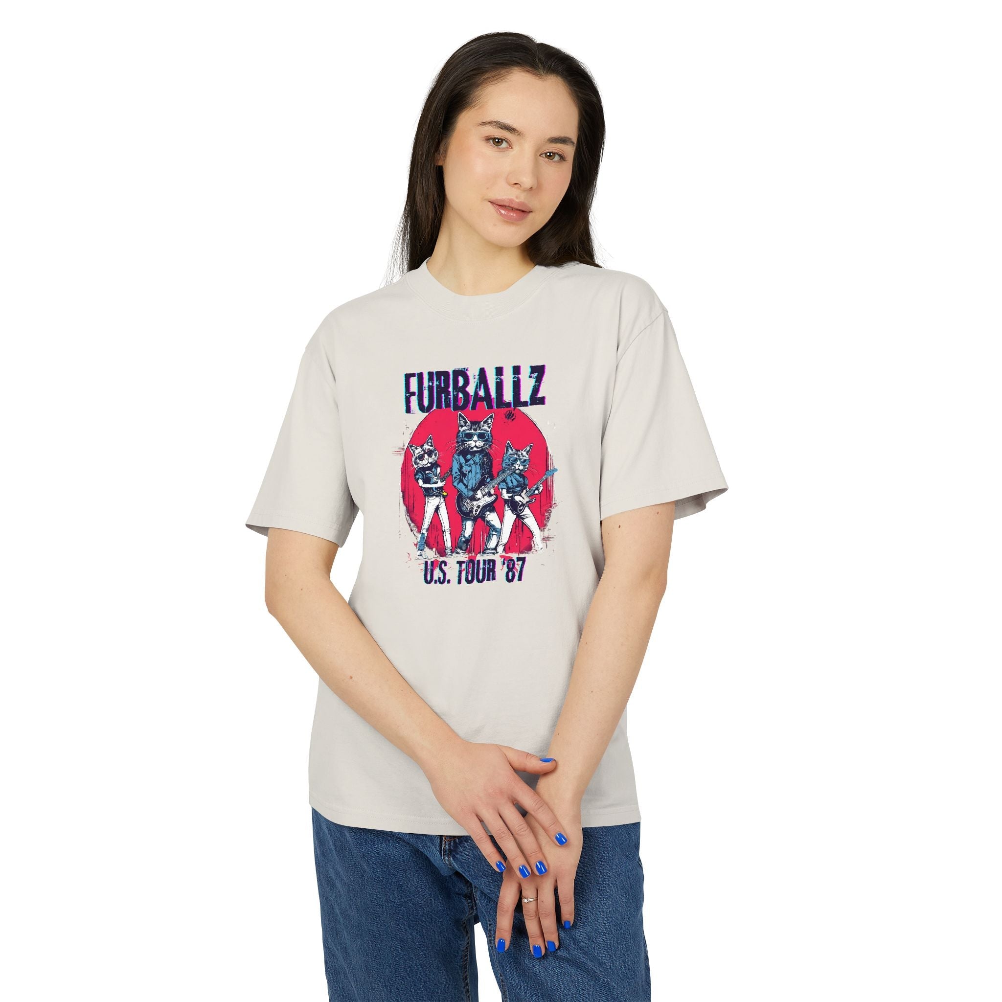 Furrballz Vintage 80s Style Graphic Band Tee - Clothing, T-shirts - EpiAl's Shop