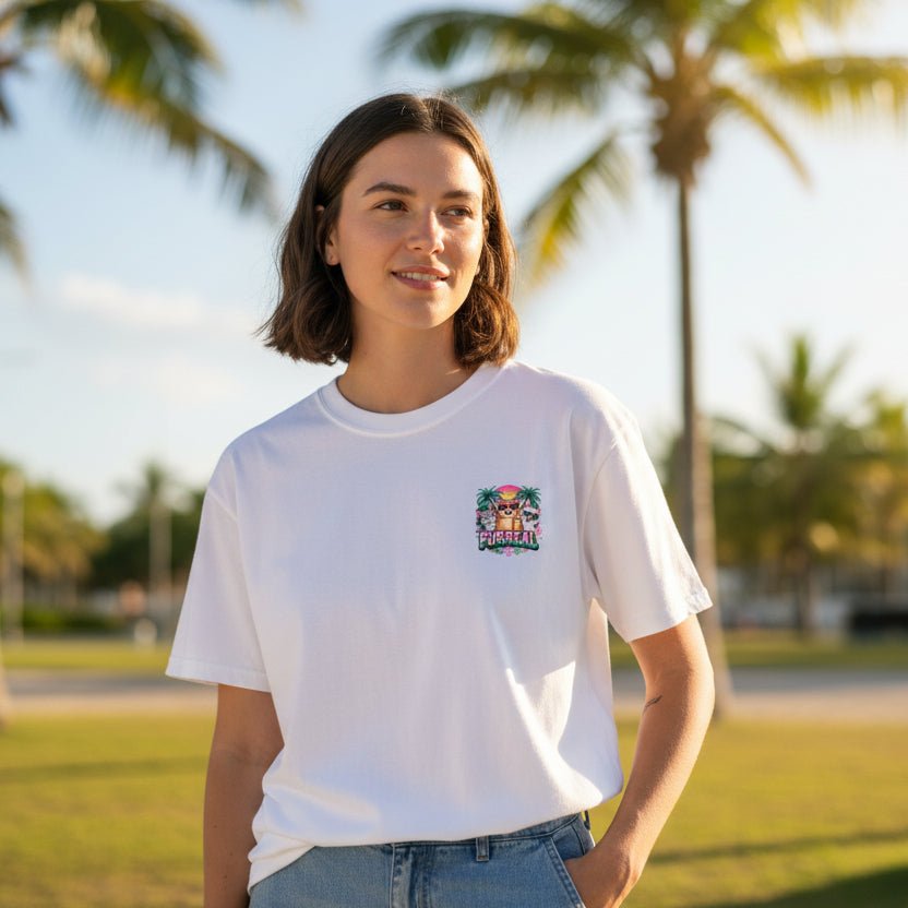 Furreal Cat Sunset Tee | Cool Cats, No Explanation Unisex T-Shirt - Clothing, Unisex, T-Shirts - EpiAl's Shop