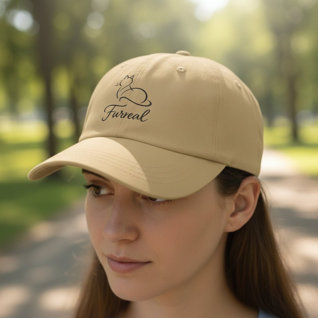 Furreal Dad Hat – Minimal Cat Lover Baseball Cap - Hats, Baseball & Trucker - EpiAl's Shop