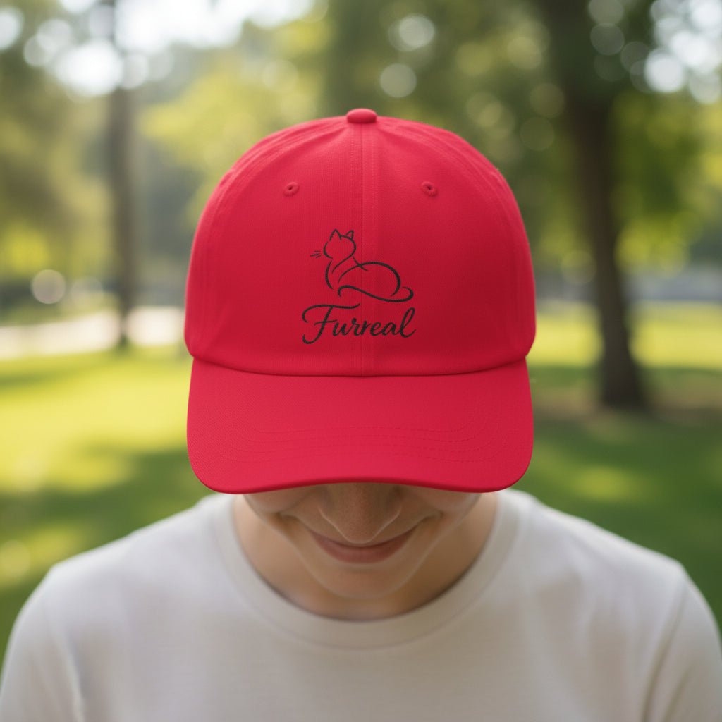 Furreal Dad Hat – Minimal Cat Lover Baseball Cap - Hats, Baseball & Trucker - EpiAl's Shop