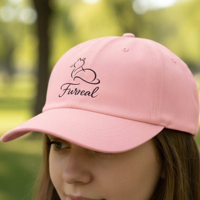 Furreal Dad Hat – Minimal Cat Lover Baseball Cap - Hats, Baseball & Trucker - EpiAl's Shop