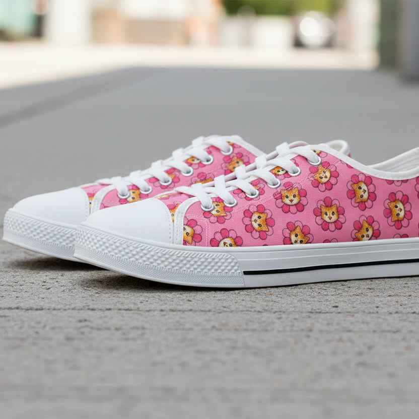 Furreal Flower Cat Women's Low-Top Sneakers - Shoes, Sneakers - EpiAl's Shop