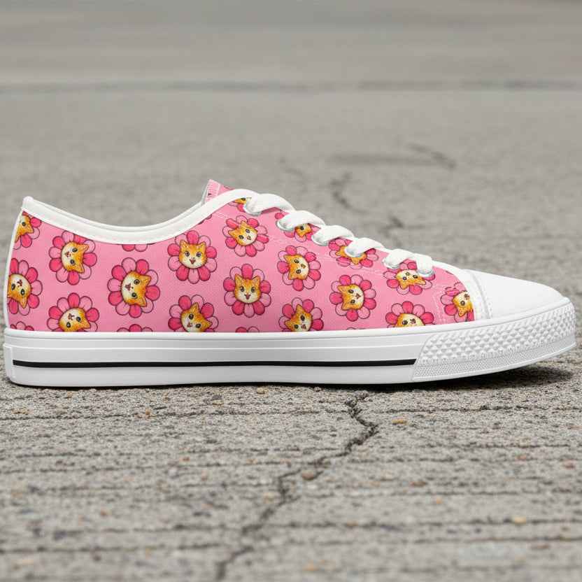 Furreal Flower Cat Women's Low-Top Sneakers - Shoes, Sneakers - EpiAl's Shop