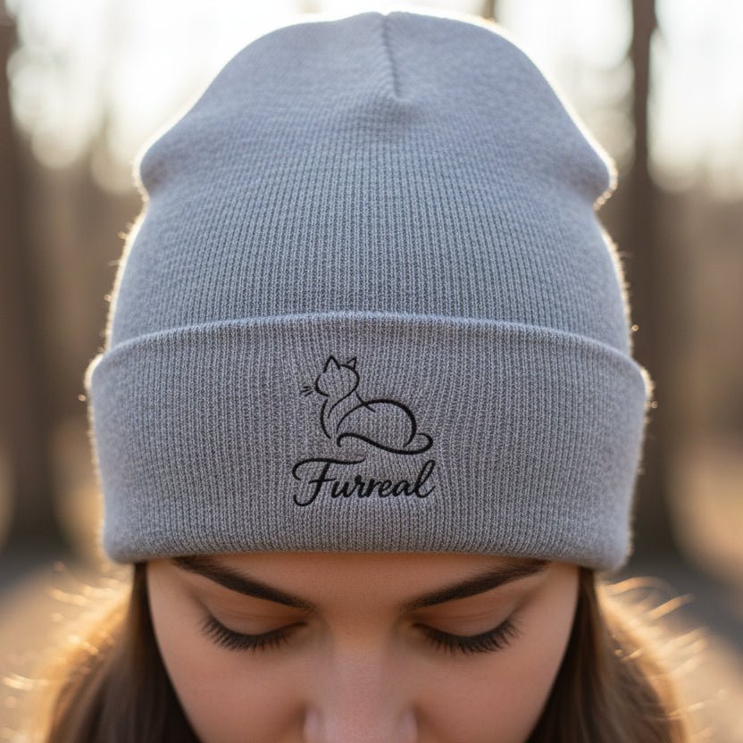 Furreal Knit Beanie – Cozy Cat Lover Winter Hat - Hats, Beanie - EpiAl's Shop
