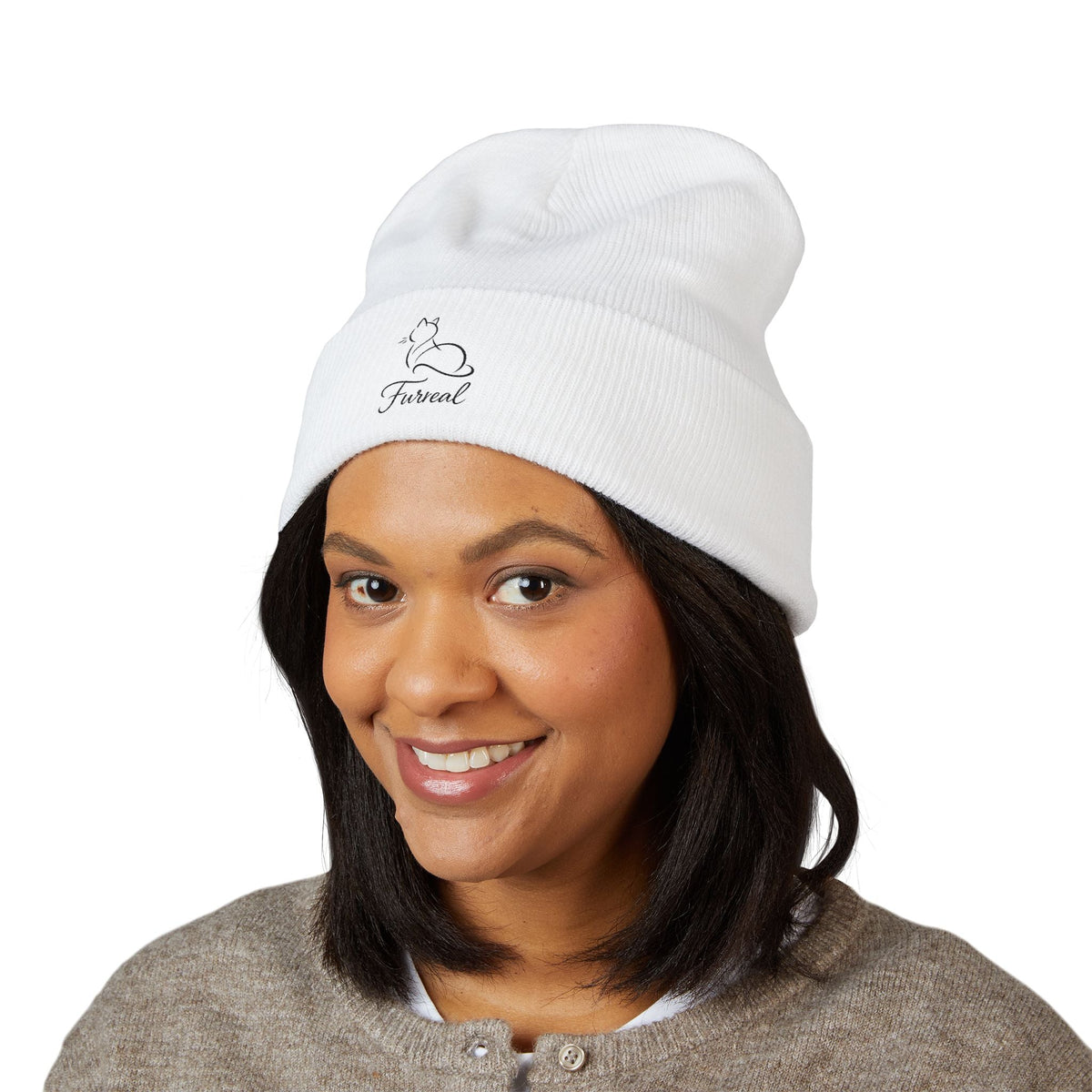 Furreal Knit Beanie – Cozy Cat Lover Winter Hat - Hats, Beanie - EpiAl's Shop