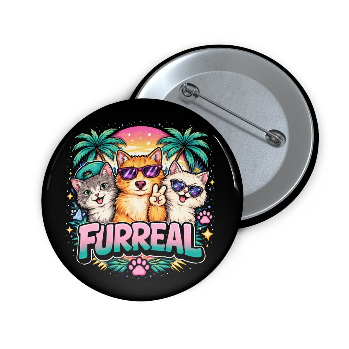Furreal Pinback Button - Buttons, Pinback - EpiAl's Shop