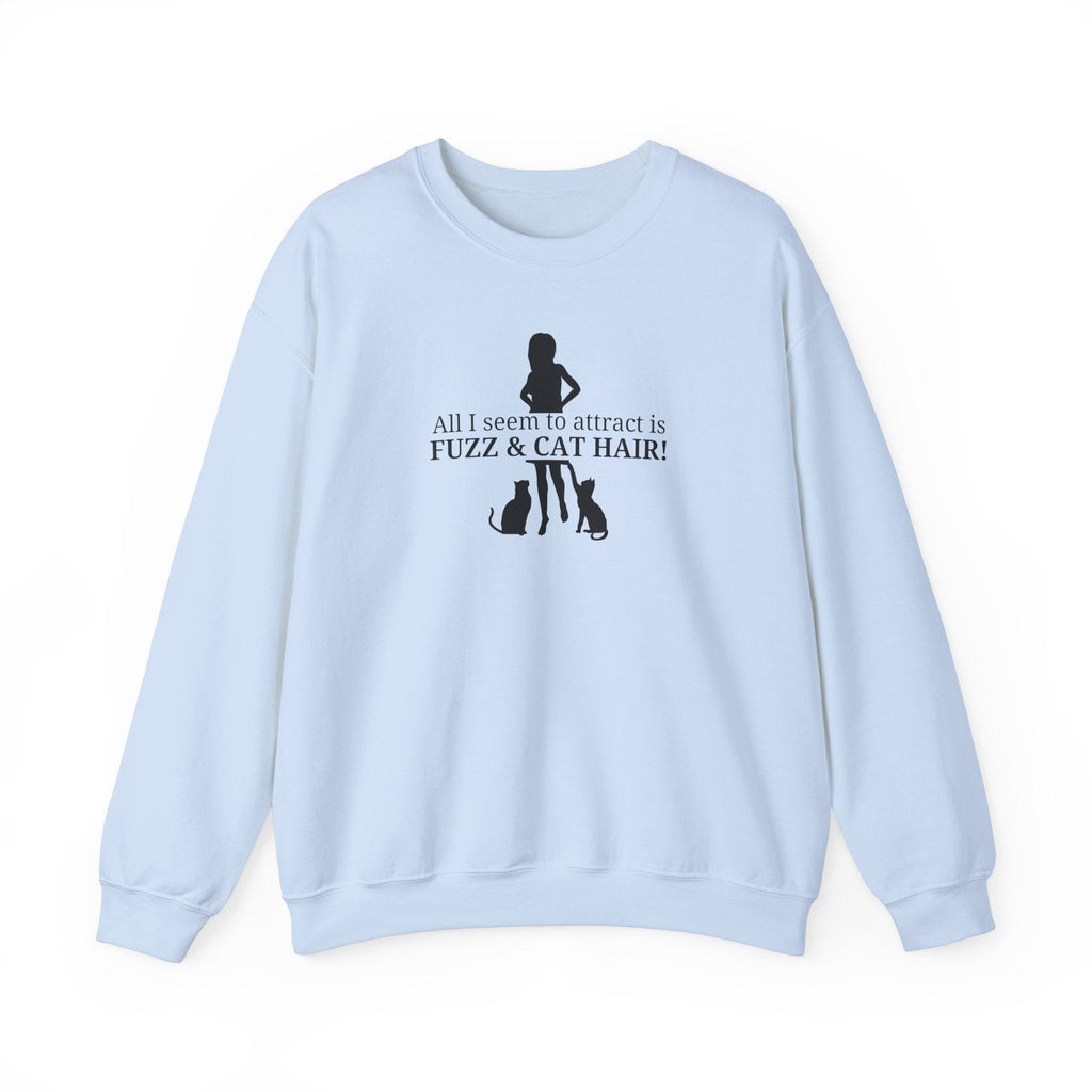 Fuzz & Cat Hair Unisex Heavy Blend™ Crewneck Sweatshirt - Sweatshirt - EpiAl's Shop