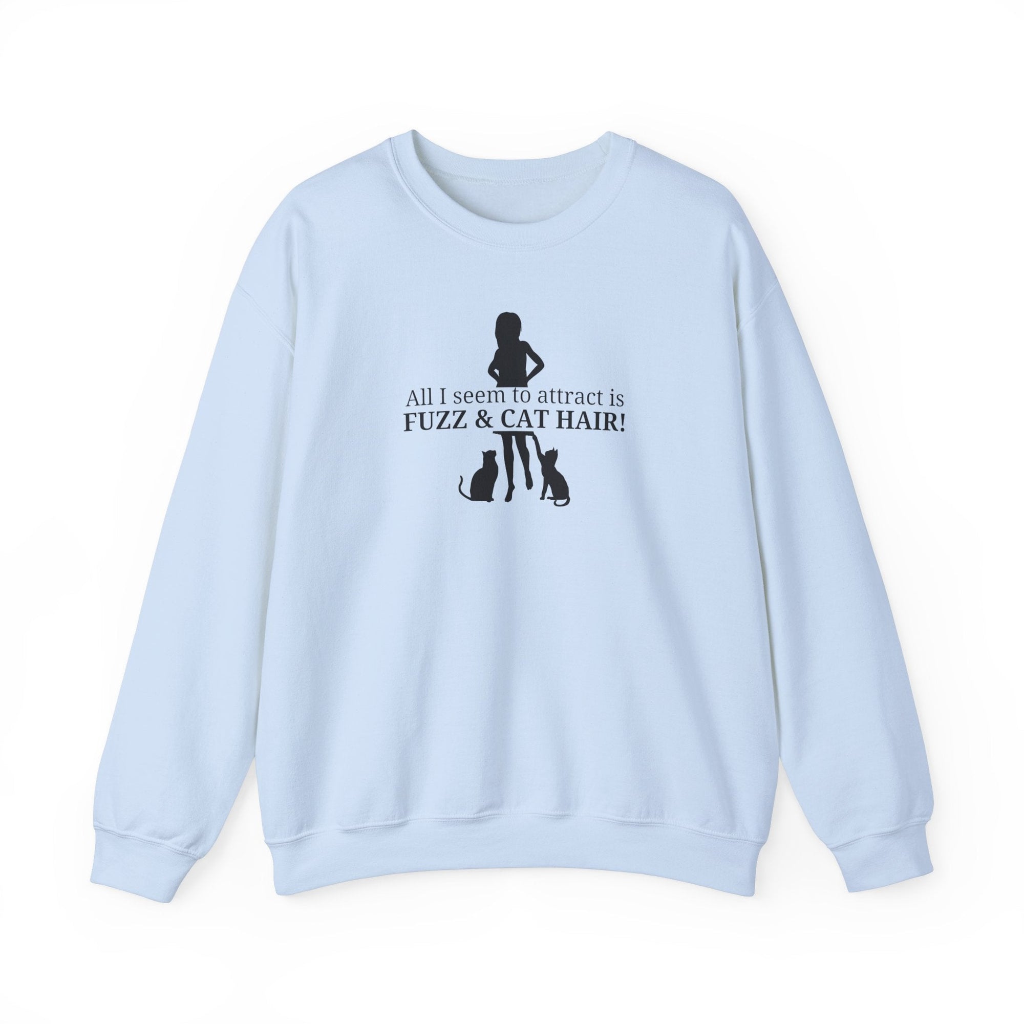 Fuzz & Cat Hair Unisex Heavy Blend™ Crewneck Sweatshirt - Sweatshirt - EpiAl's Shop