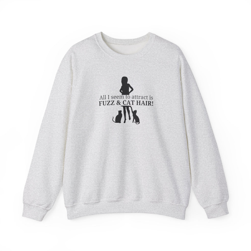 Fuzz & Cat Hair Unisex Heavy Blend™ Crewneck Sweatshirt - Sweatshirt - EpiAl's Shop