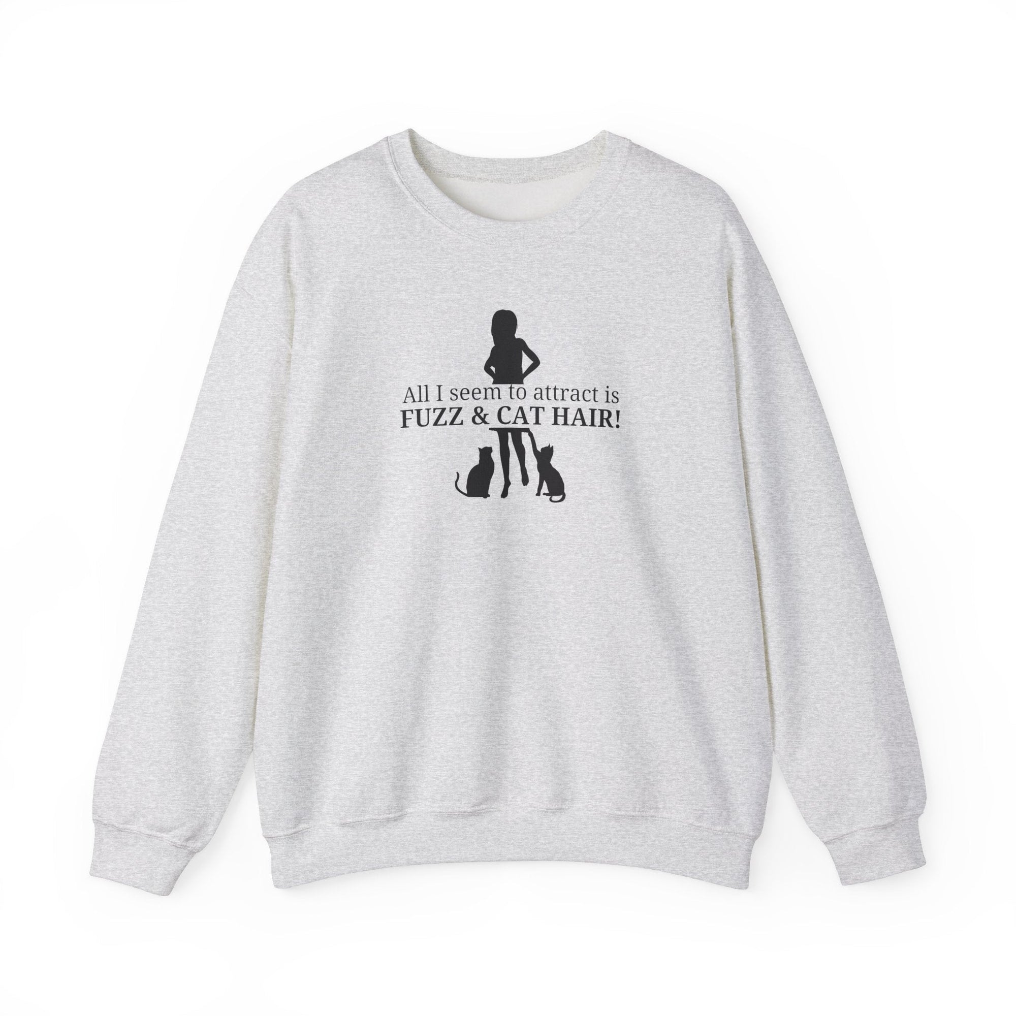 Fuzz & Cat Hair Unisex Heavy Blend™ Crewneck Sweatshirt - Sweatshirt - EpiAl's Shop
