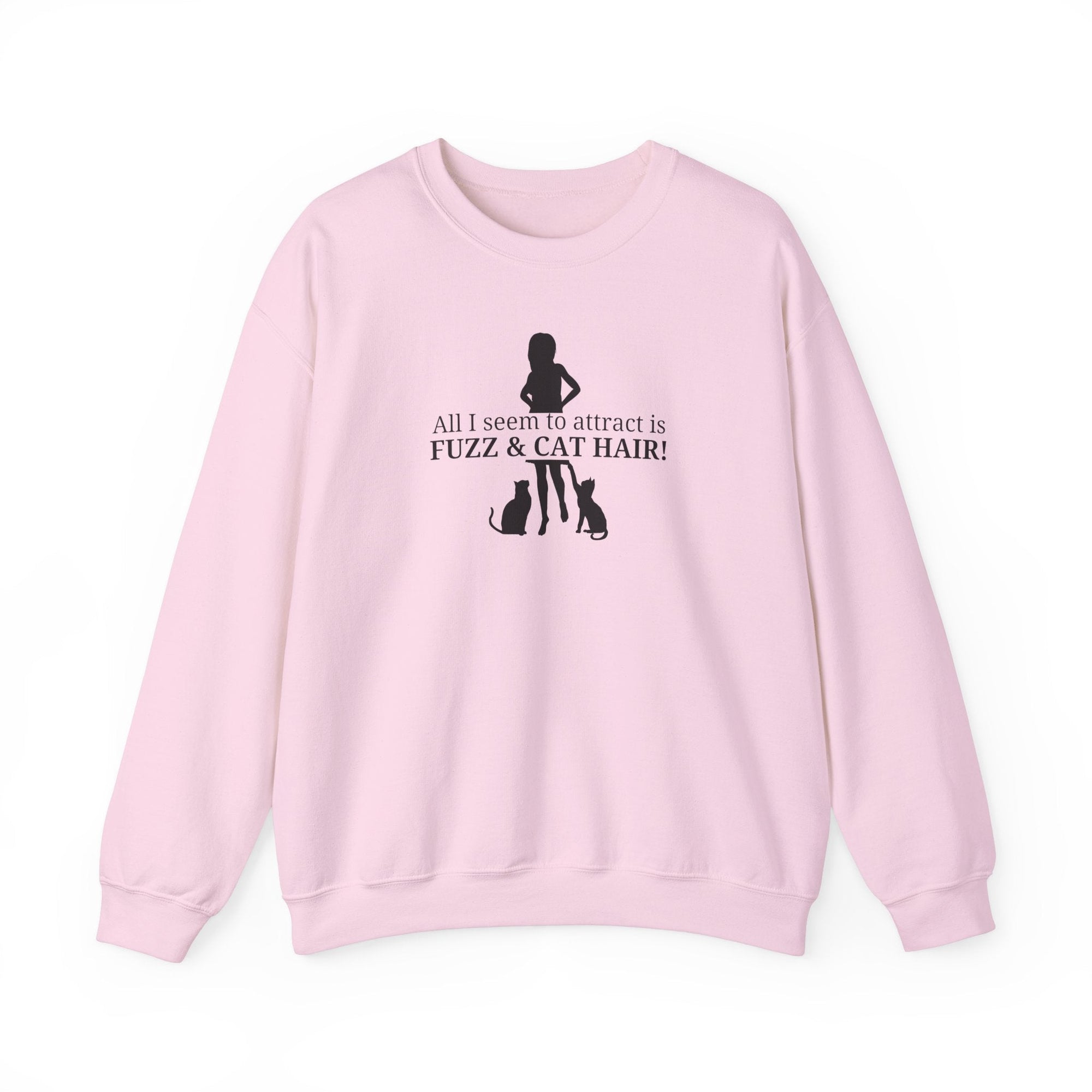Fuzz & Cat Hair Unisex Heavy Blend™ Crewneck Sweatshirt - Sweatshirt - EpiAl's Shop