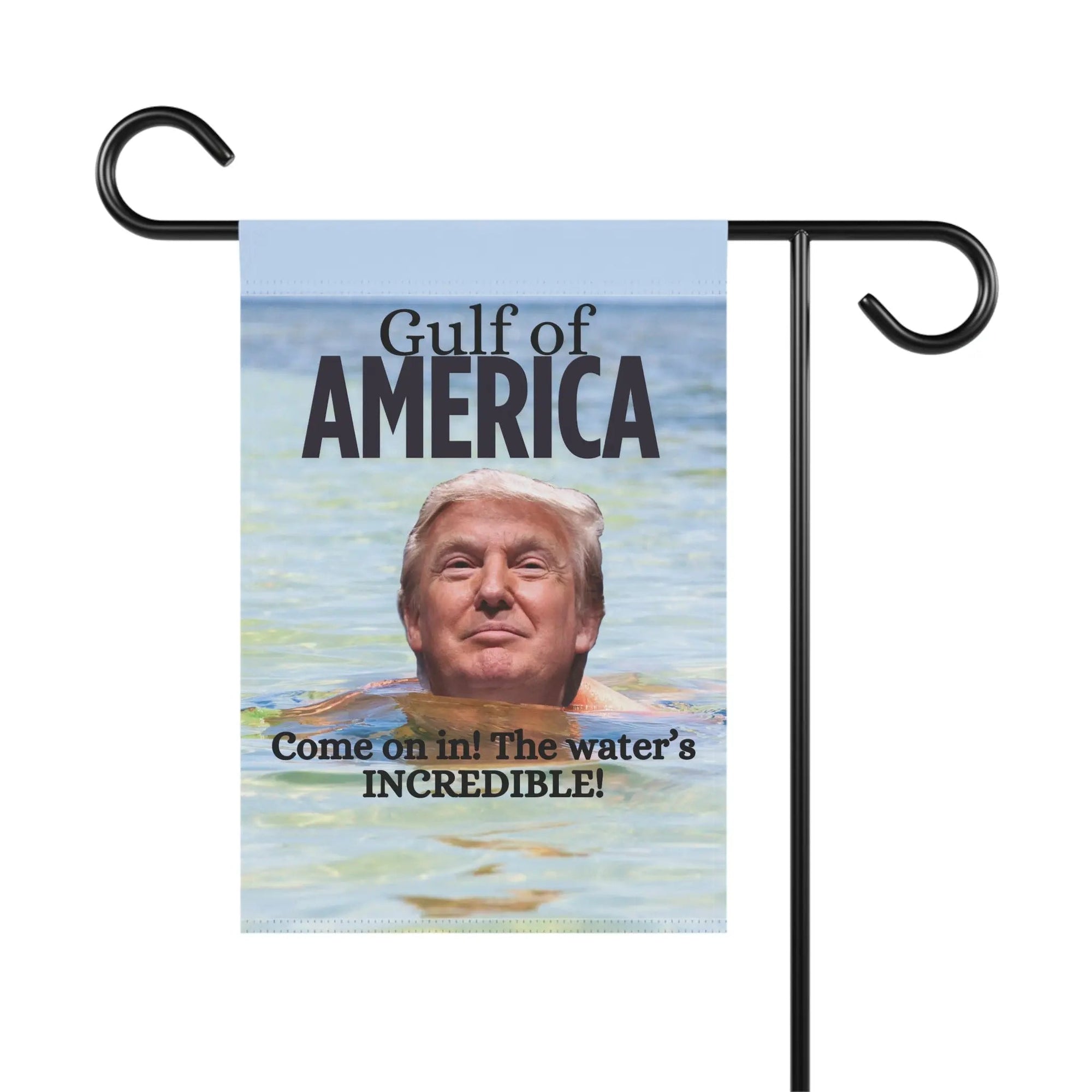 Garden Banner - American Gulf "Come on in! The water's INCREDIBLE!" - Decor, Outdoor - EpiAl's Shop