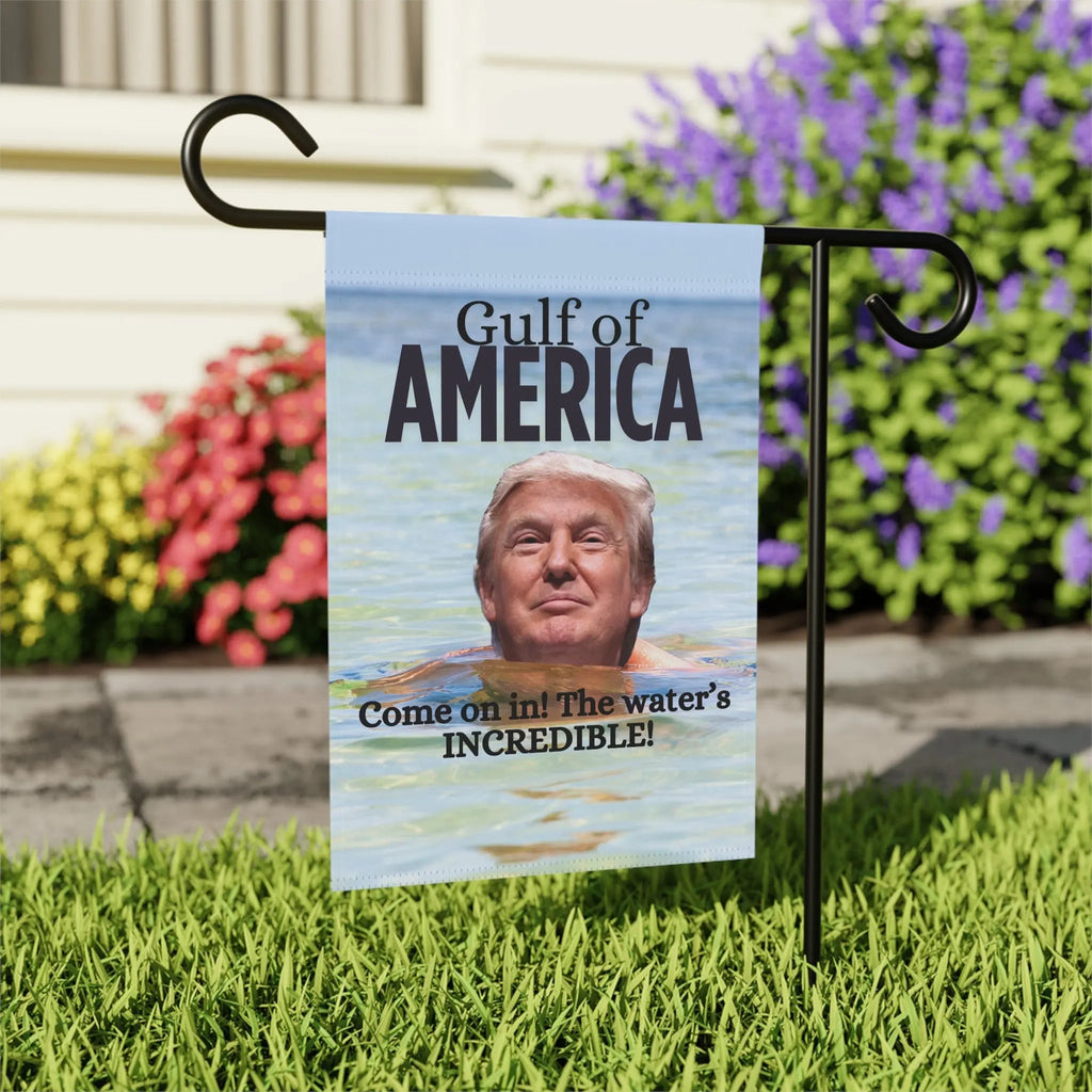 Garden Banner - American Gulf "Come on in! The water's INCREDIBLE!" - Decor, Outdoor - EpiAl's Shop