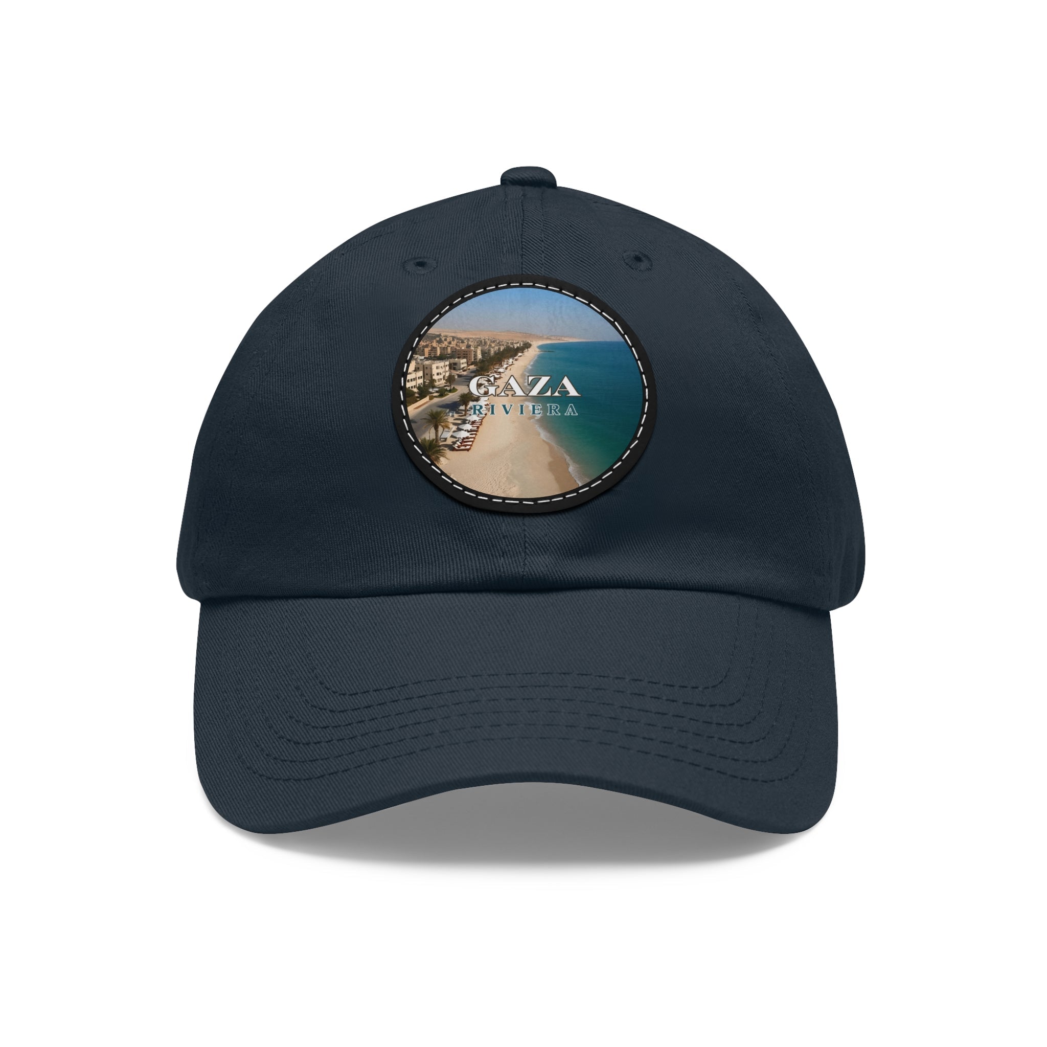 Gaza Riviera Dad Hat with Leather Patch - Hats, Baseball & Trucker - EpiAl's Shop