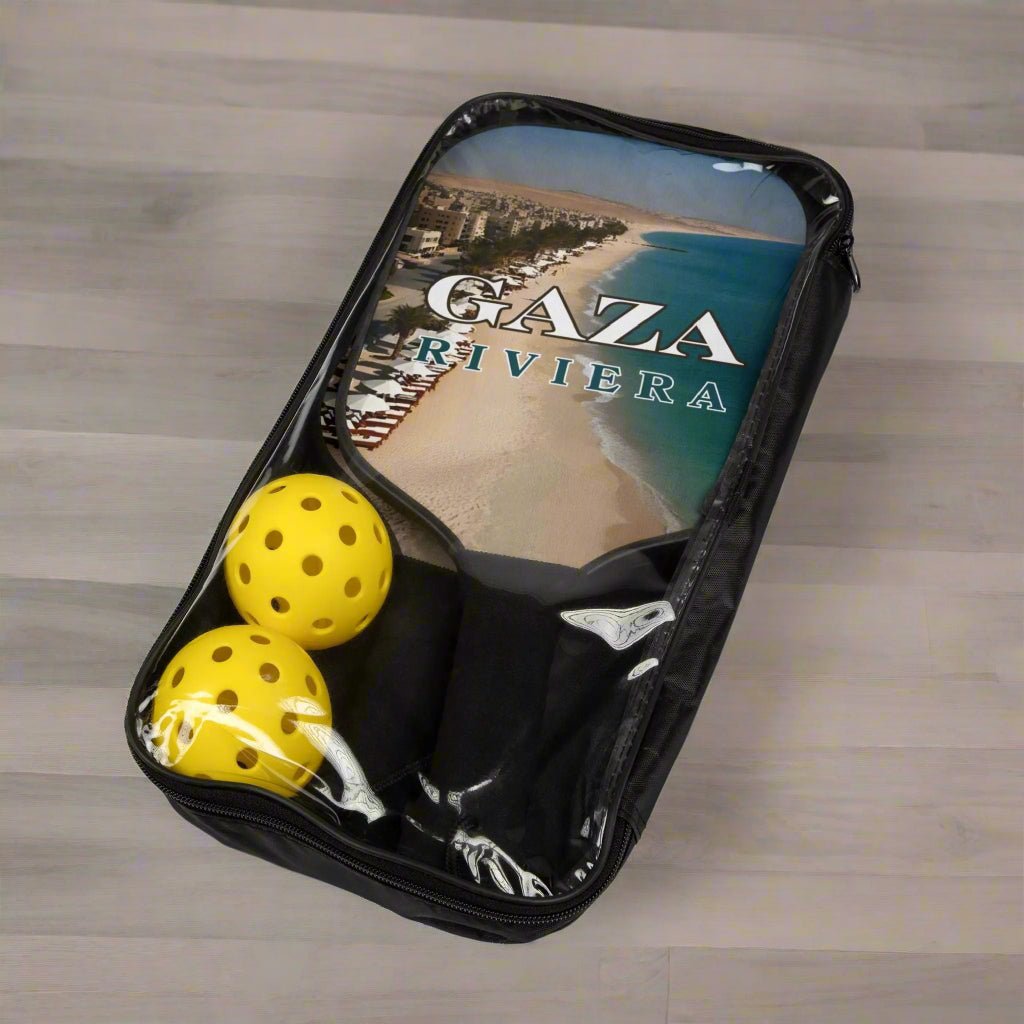 Gaza Riviera Pickleball Kit – Paddle & Balls Set for Beach Fun - Toys & Games, Pickleball - EpiAl's Shop