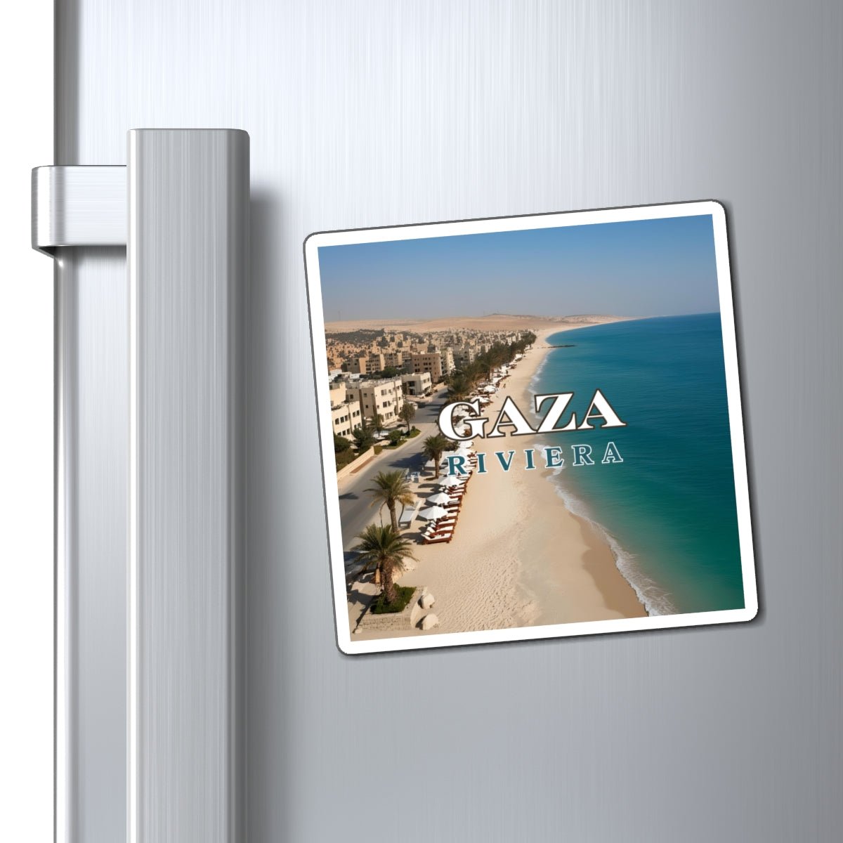 Gaza Riviera Travel Magnet - Decor, Kitchen, Magnets - EpiAl's Shop