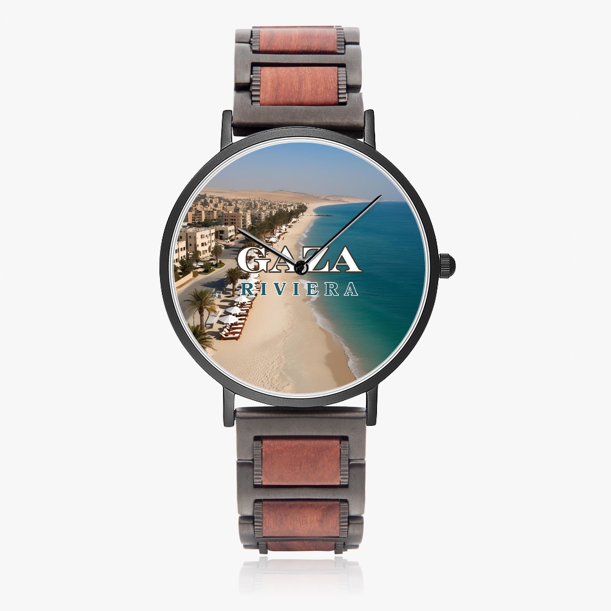 Gaza Riviera Wooden Strap Quartz Watch - Jewelry, Watches - EpiAl's Shop