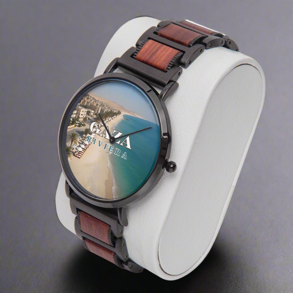 Gaza Riviera Wooden Strap Quartz Watch - Jewelry, Watches - EpiAl's Shop